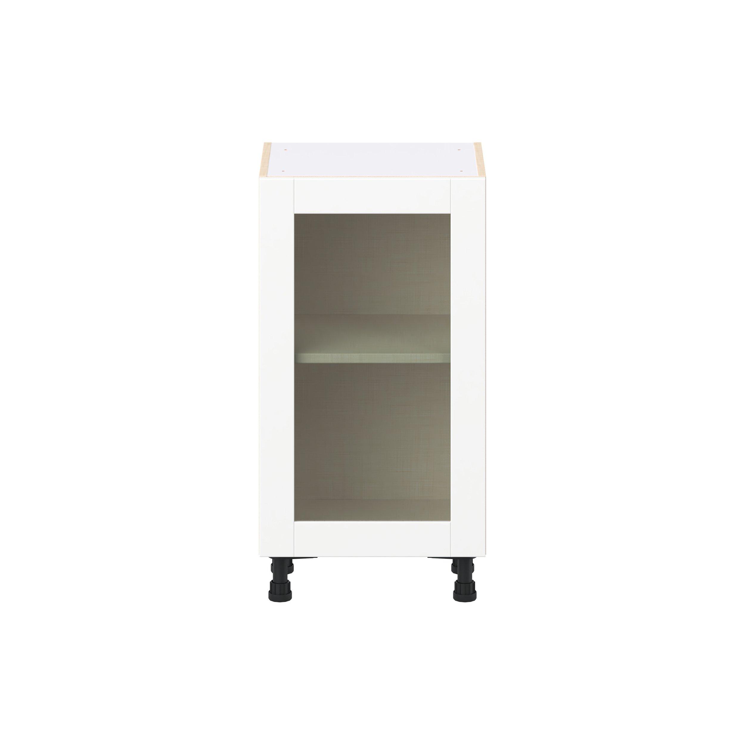 Summerhill 1 Door Shallow Base Full High Glass Door Cabinet
