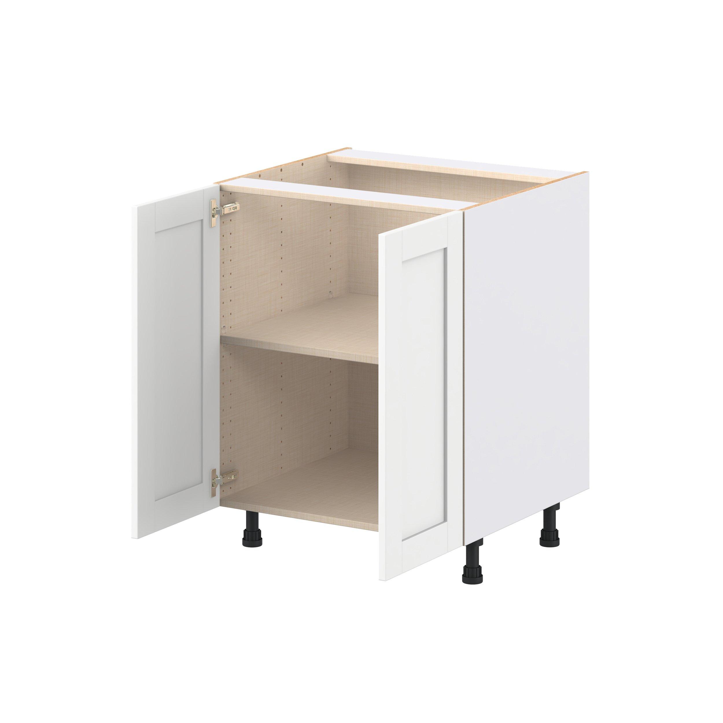 Summerhill 27 in. Bright White Door Base Cabinet