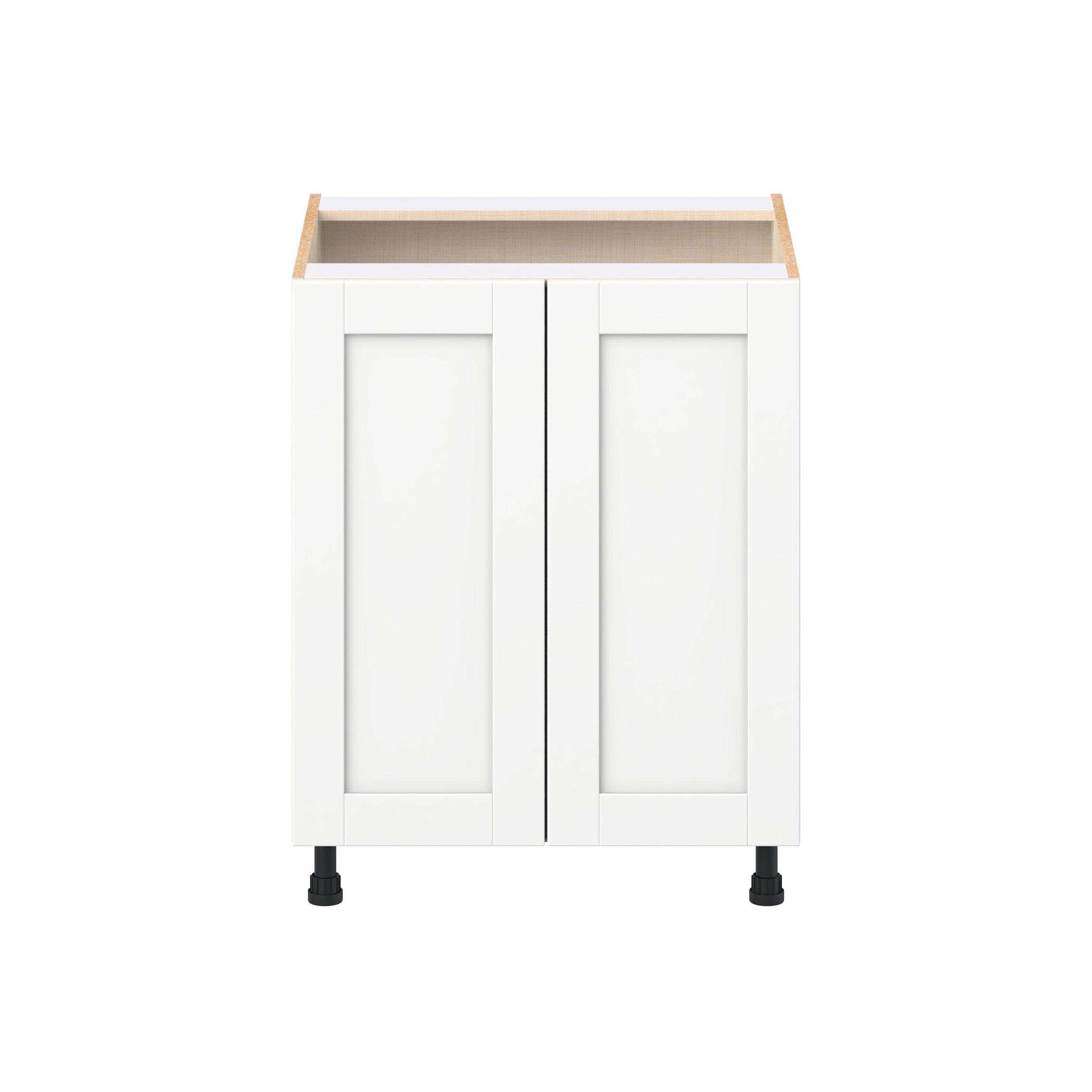 Summerhill 27 in. Bright White Door Base Cabinet