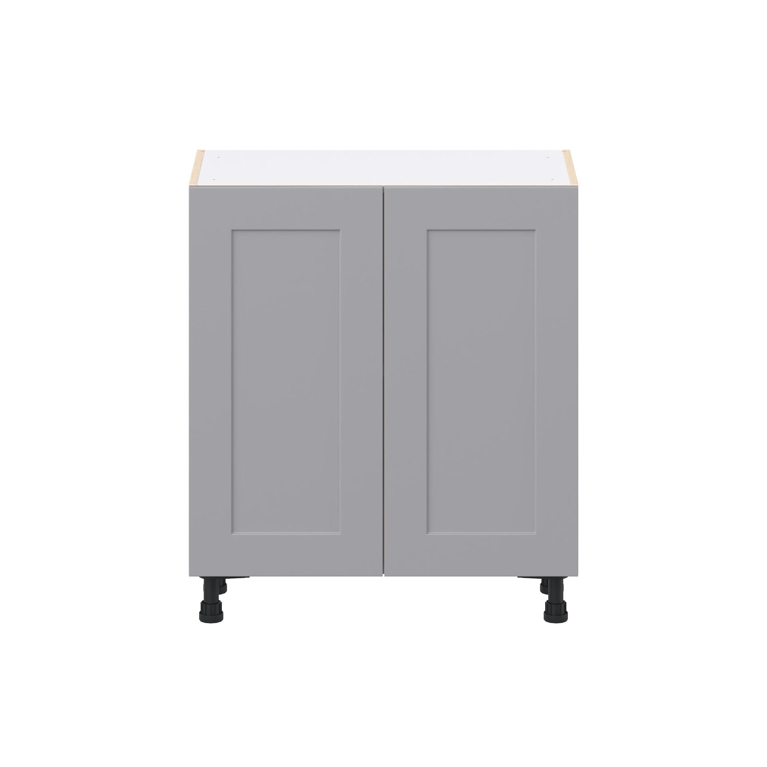 Candler 30 in. Painted Slate Gray Shallow Base Cabinet