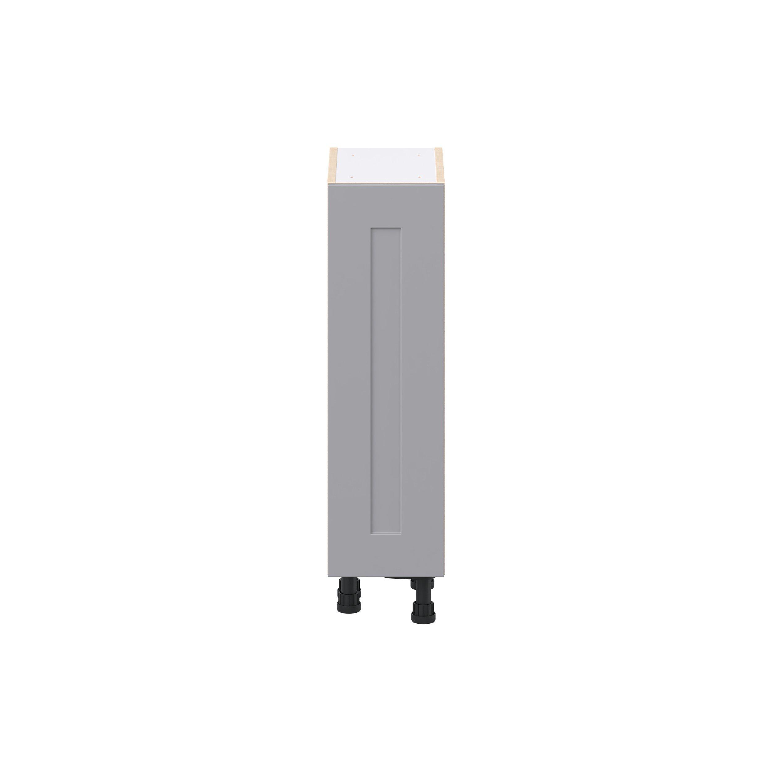 Candler 21 in. Painted Slate Gray Shallow Base Cabinet