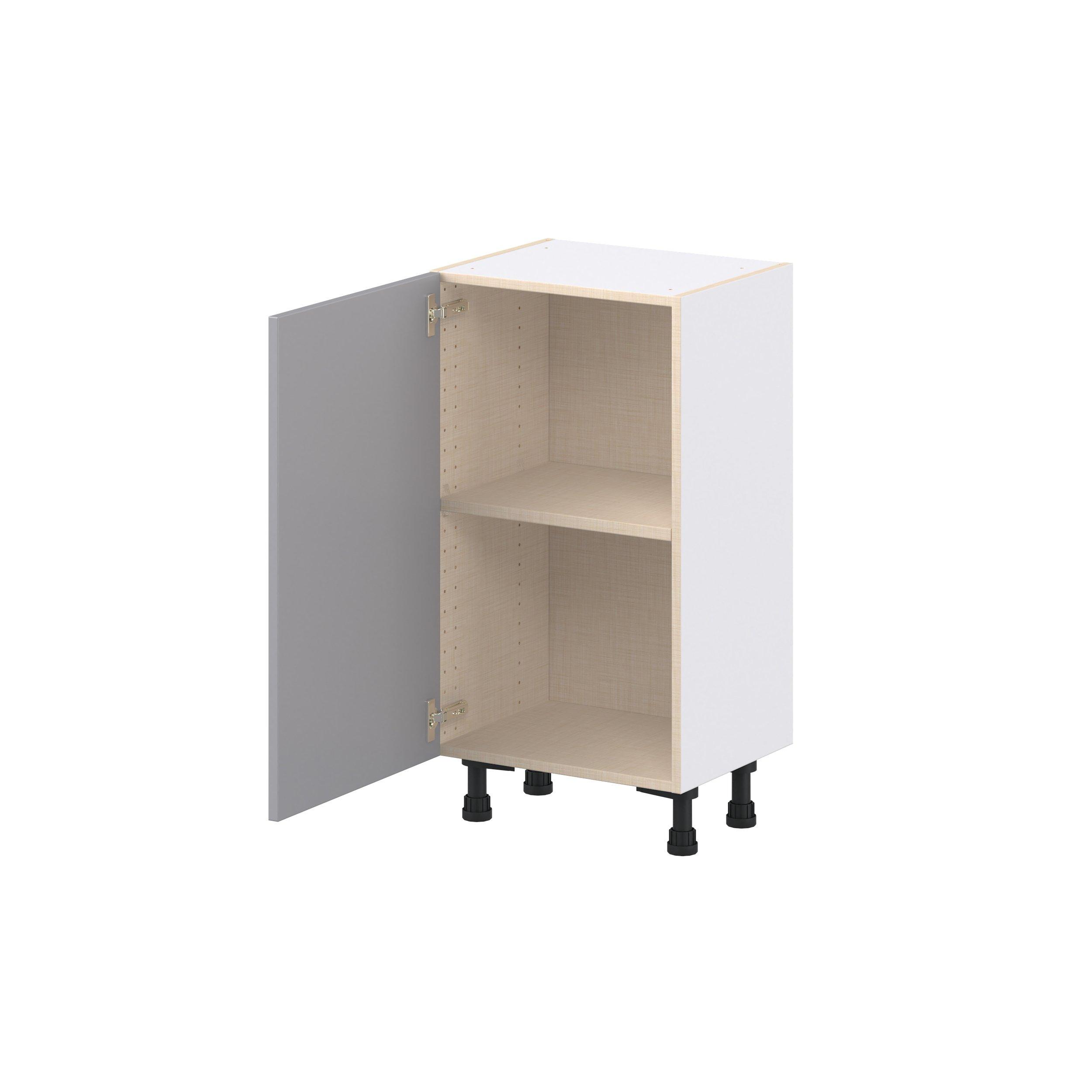 Candler 18 in. Painted Slate Gray Shallow Base Cabinet