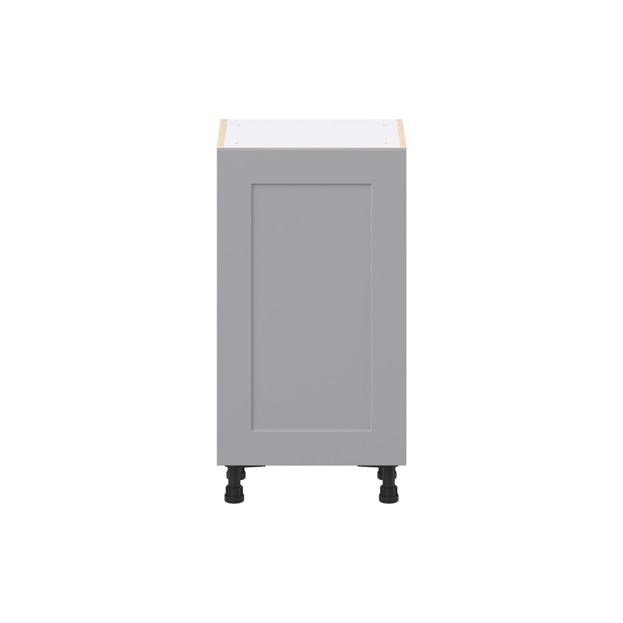 Candler 18 in. Painted Slate Gray Shallow Base Cabinet
