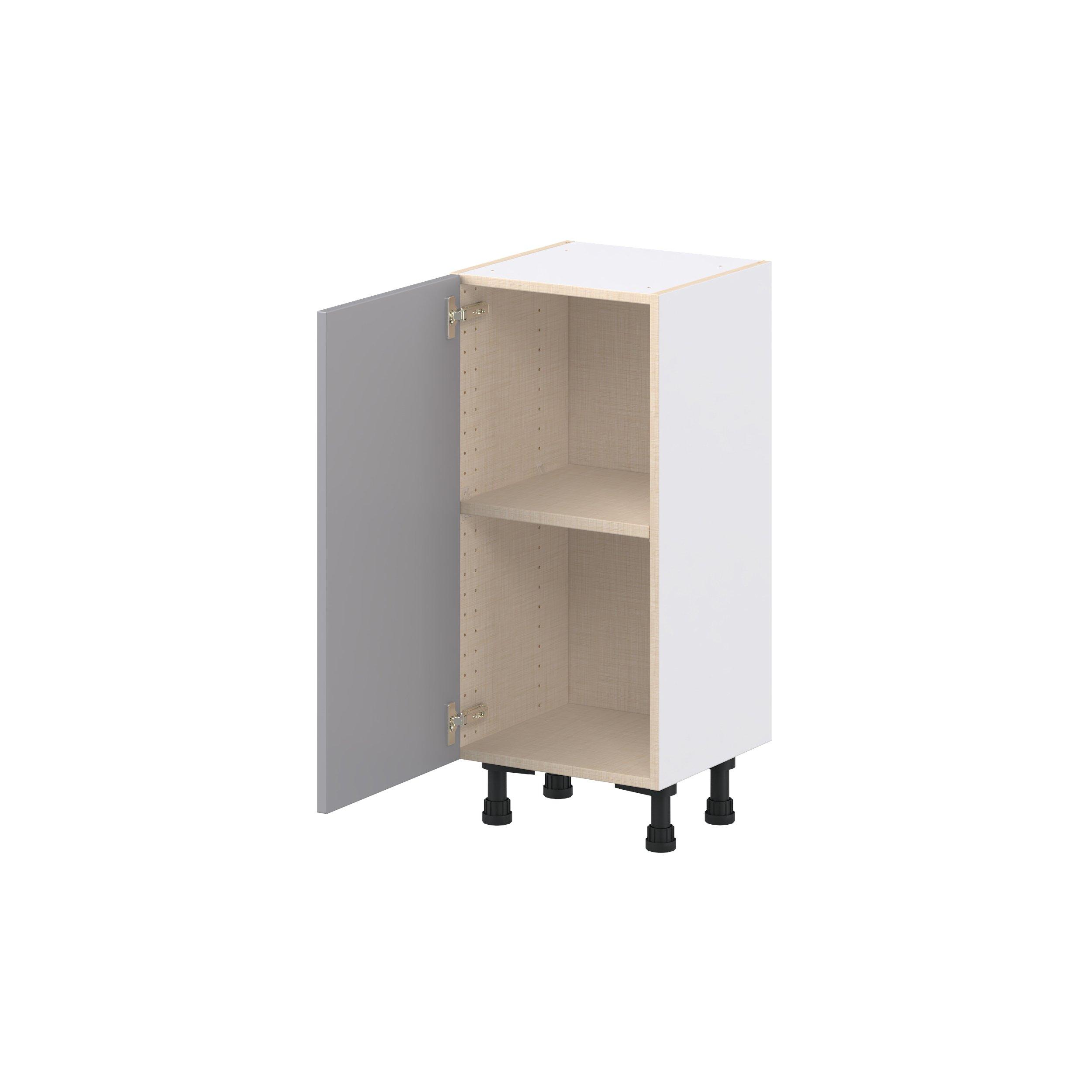 Candler 15 in. Painted Slate Gray Shallow Base Cabinet