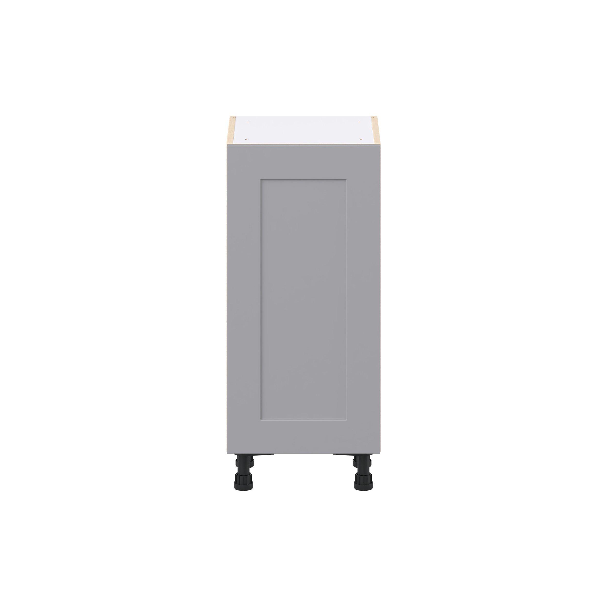 Candler 15 in. Painted Slate Gray Shallow Base Cabinet