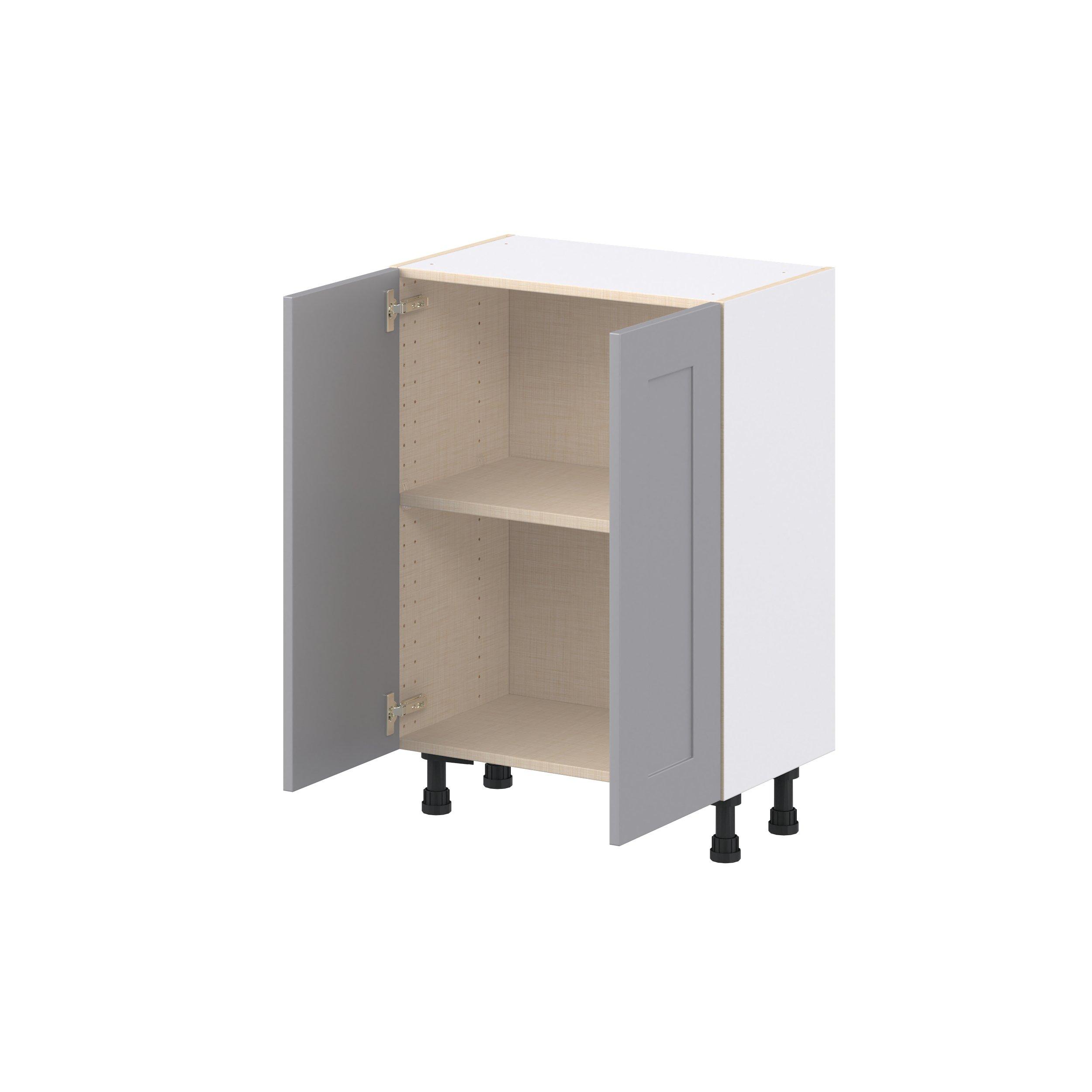 Candler 24 in. Painted Slate Gray Shallow Base Cabinet