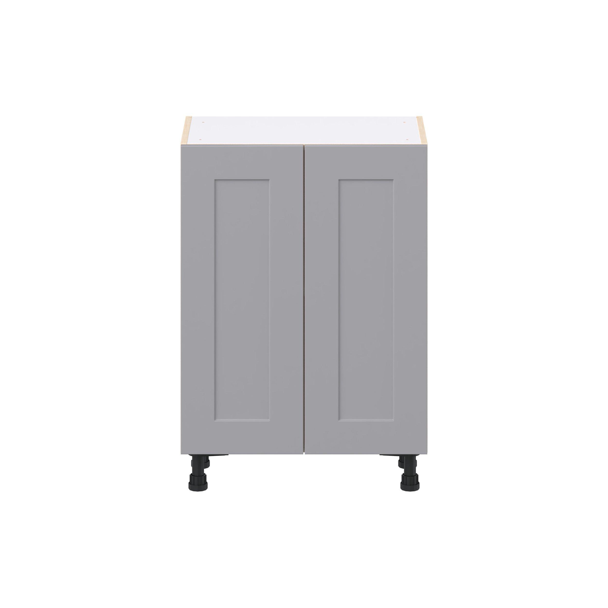 Candler 24 in. Painted Slate Gray Shallow Base Cabinet