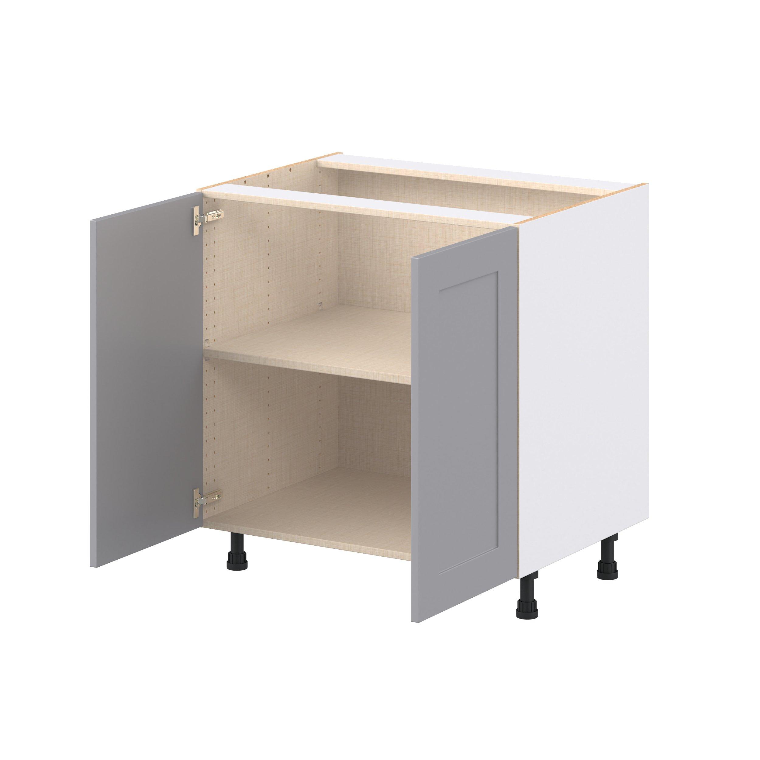 Candler 33 in. Painted Slate Gray Door Base Cabinet