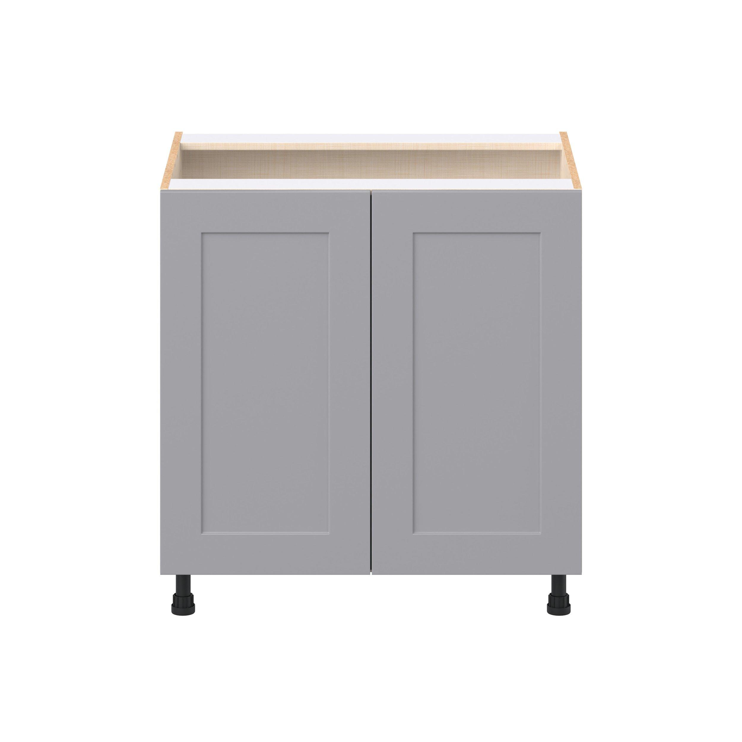 Candler 33 in. Painted Slate Gray Door Base Cabinet