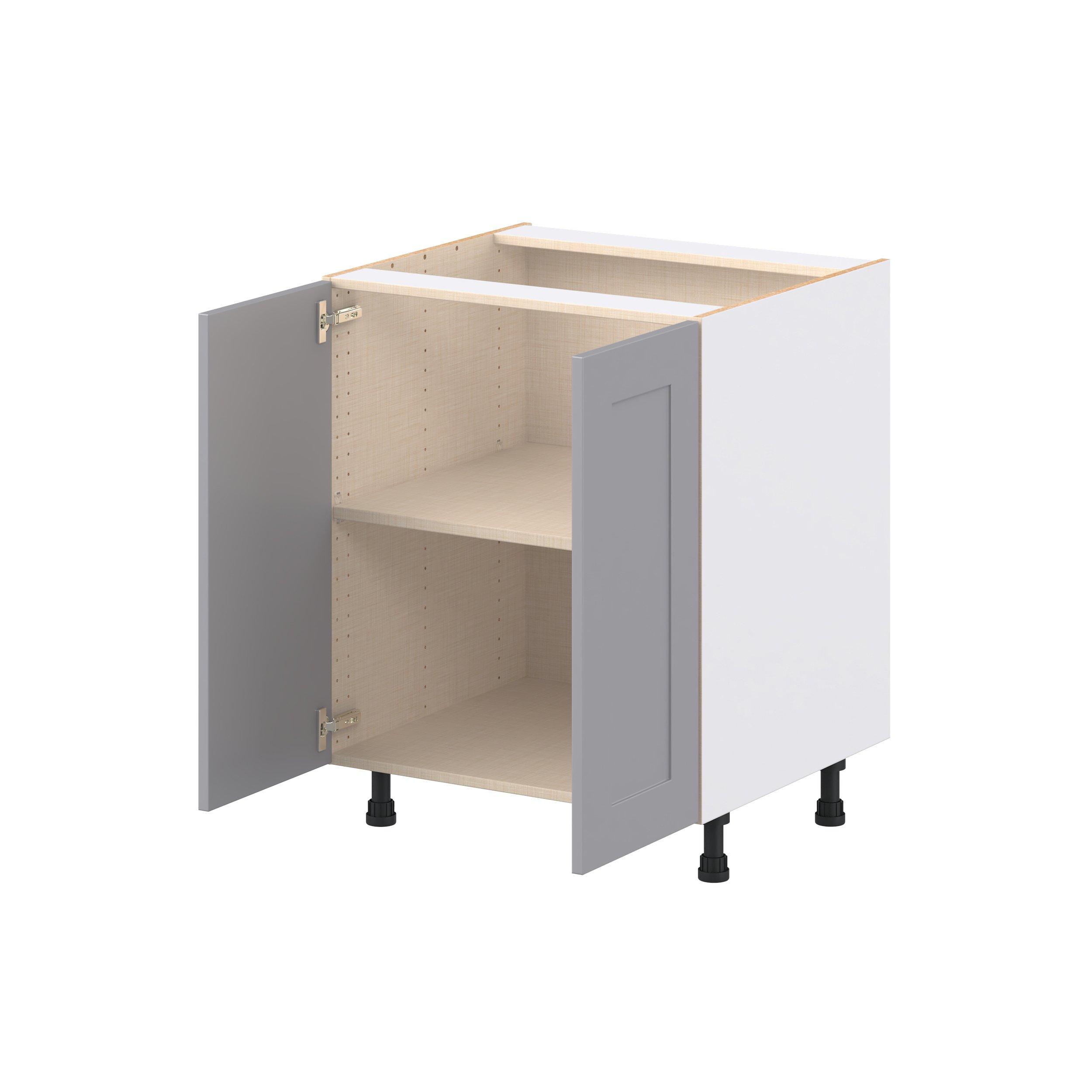 Candler 30 in. Painted Slate Gray Door Base Cabinet