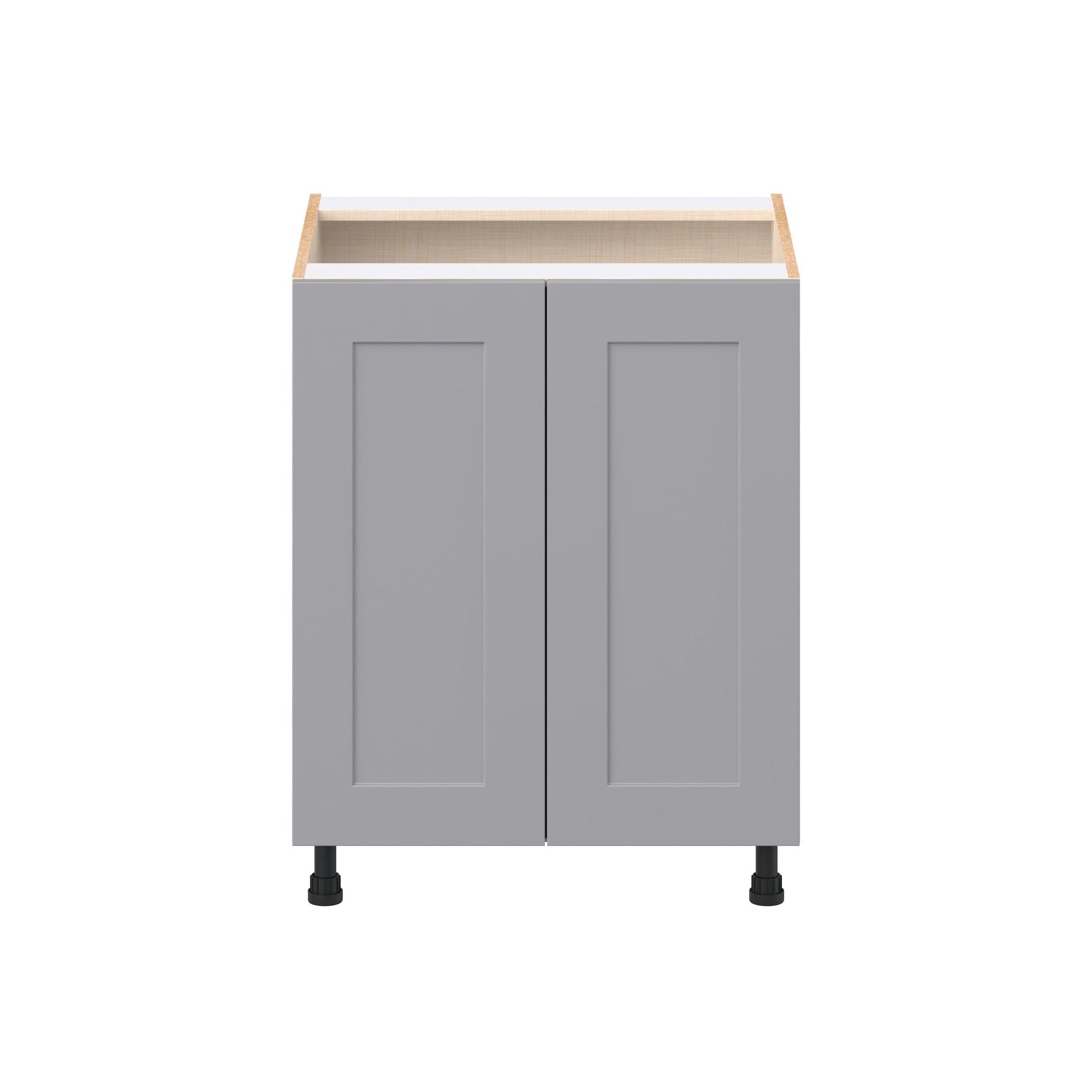 Candler 30 in. Painted Slate Gray Door Base Cabinet