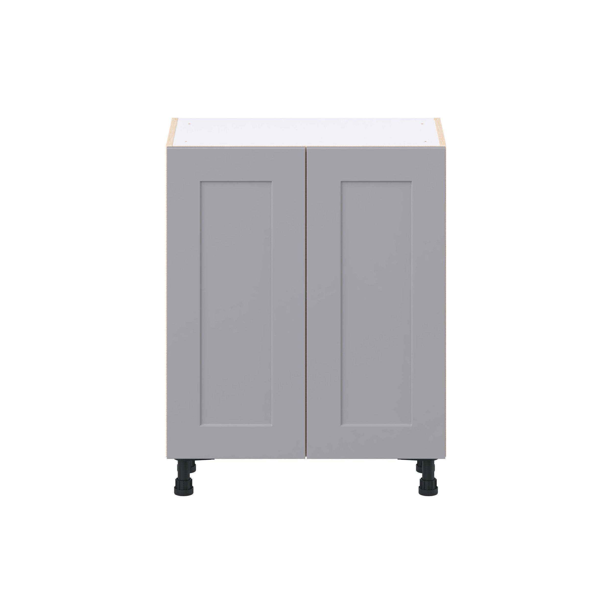 Candler 36 in. Painted Slate Gray Shallow Base Cabinet