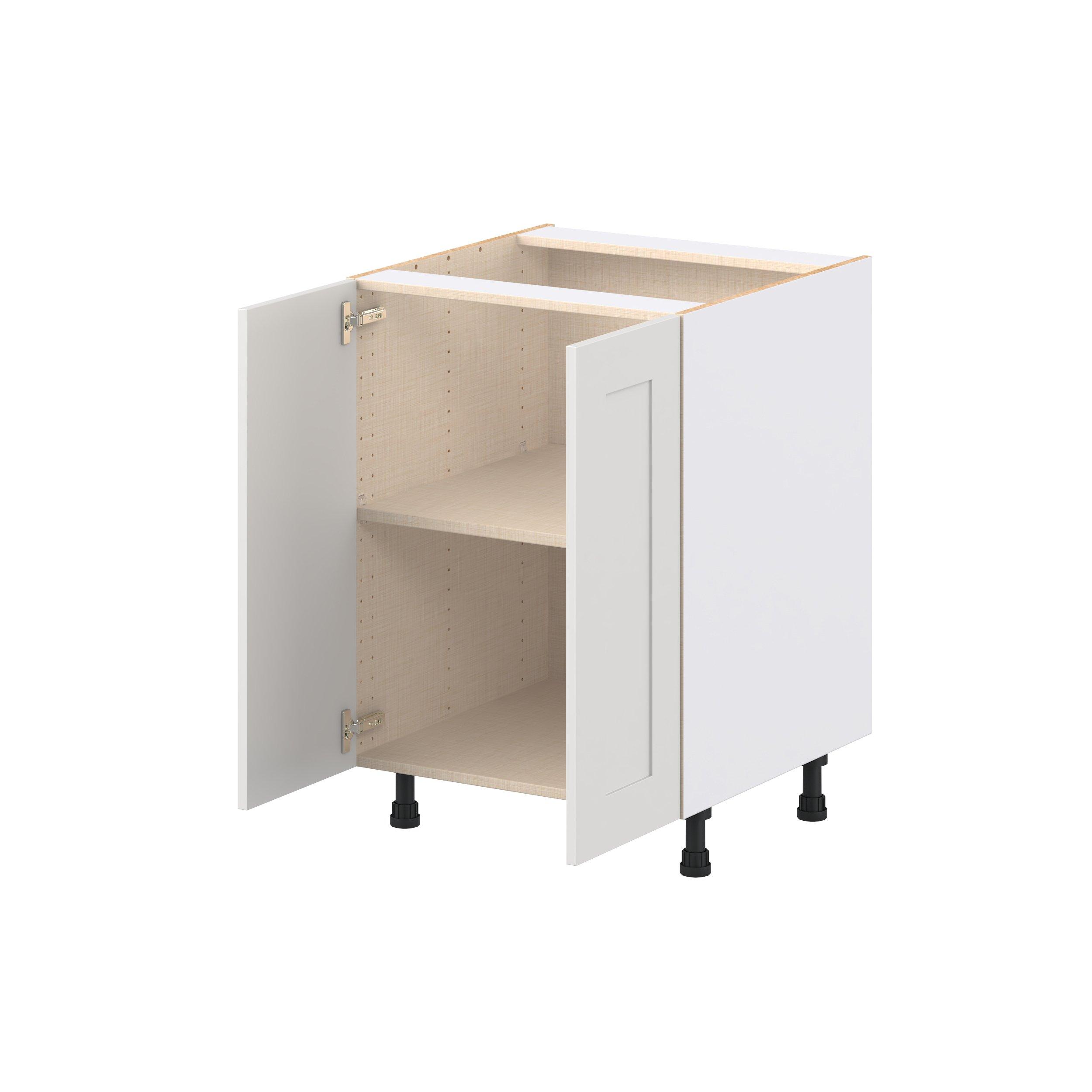 Candler 24 in. Painted Warm White Door Base Cabinet