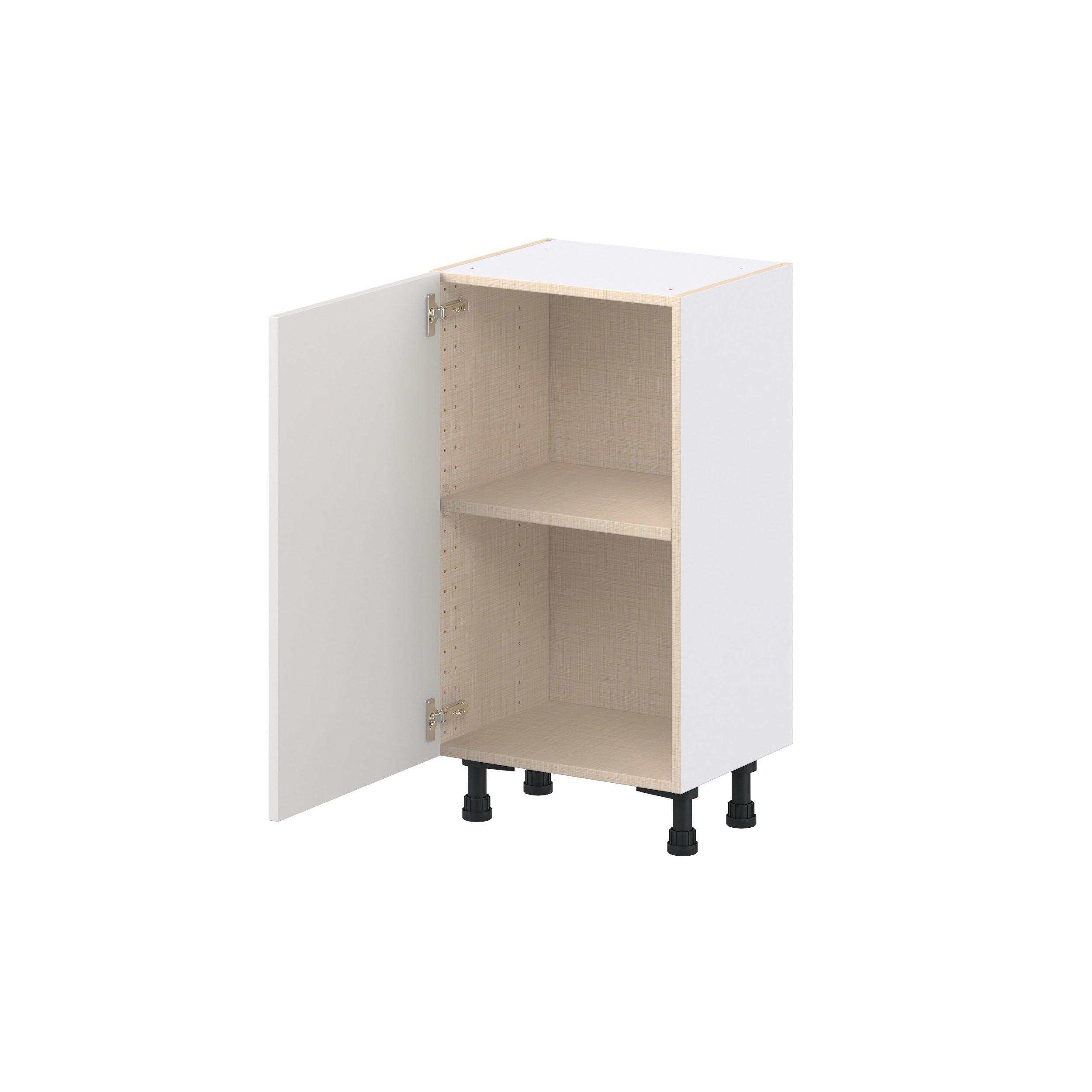 Candler 18 in. Painted Warm White Shallow Base Cabinet
