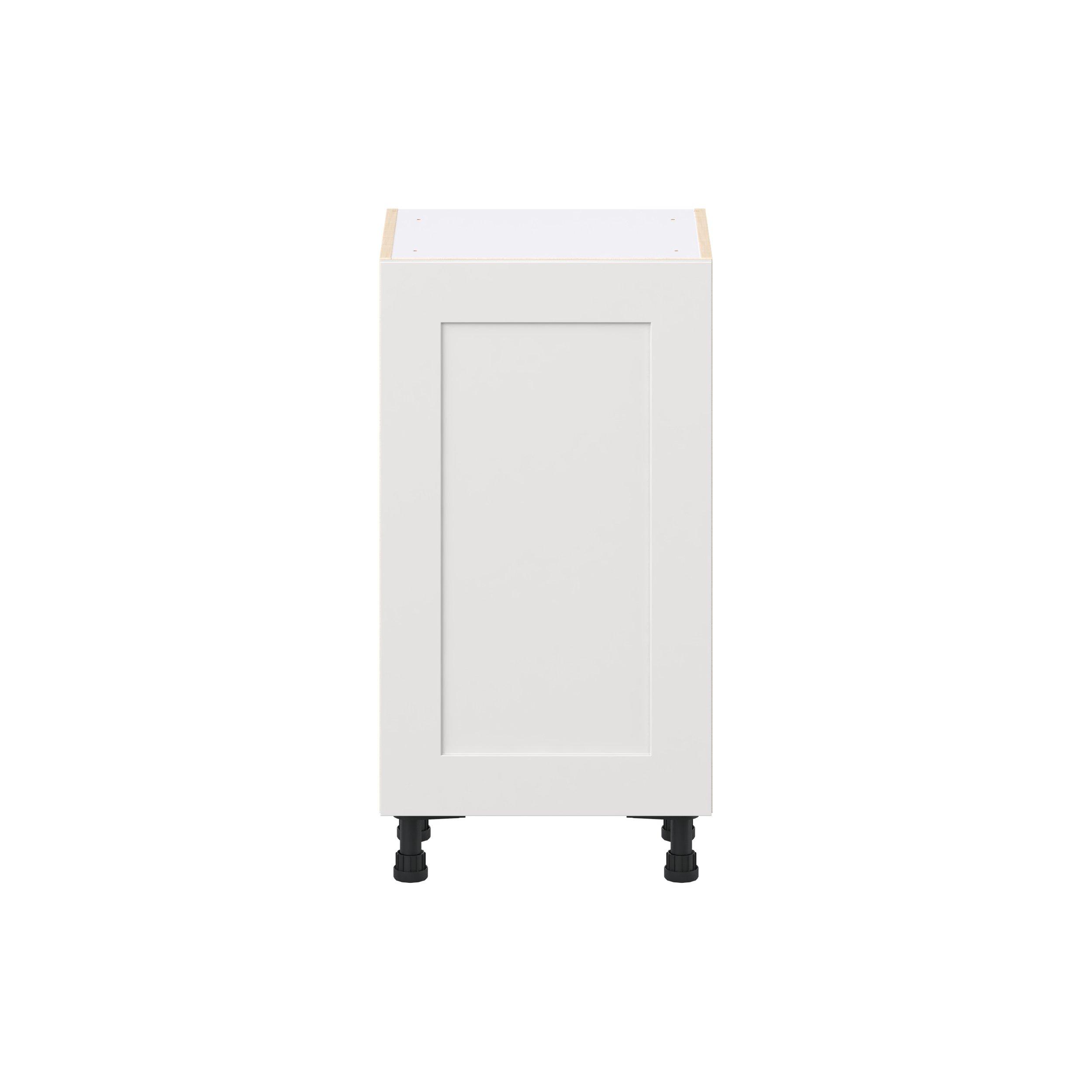 Candler 18 in. Painted Warm White Shallow Base Cabinet