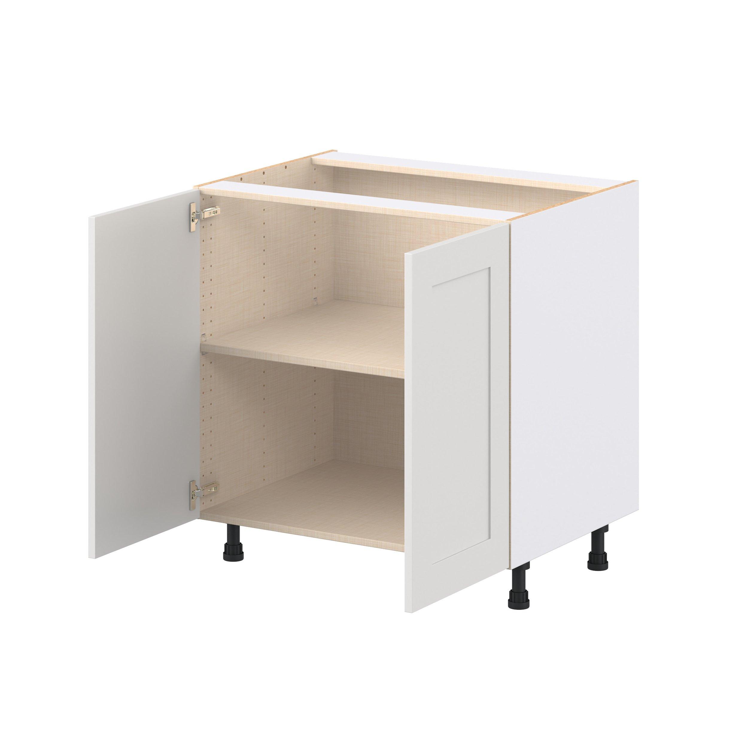 Candler 33 in. Painted Warm White Door Base Cabinet