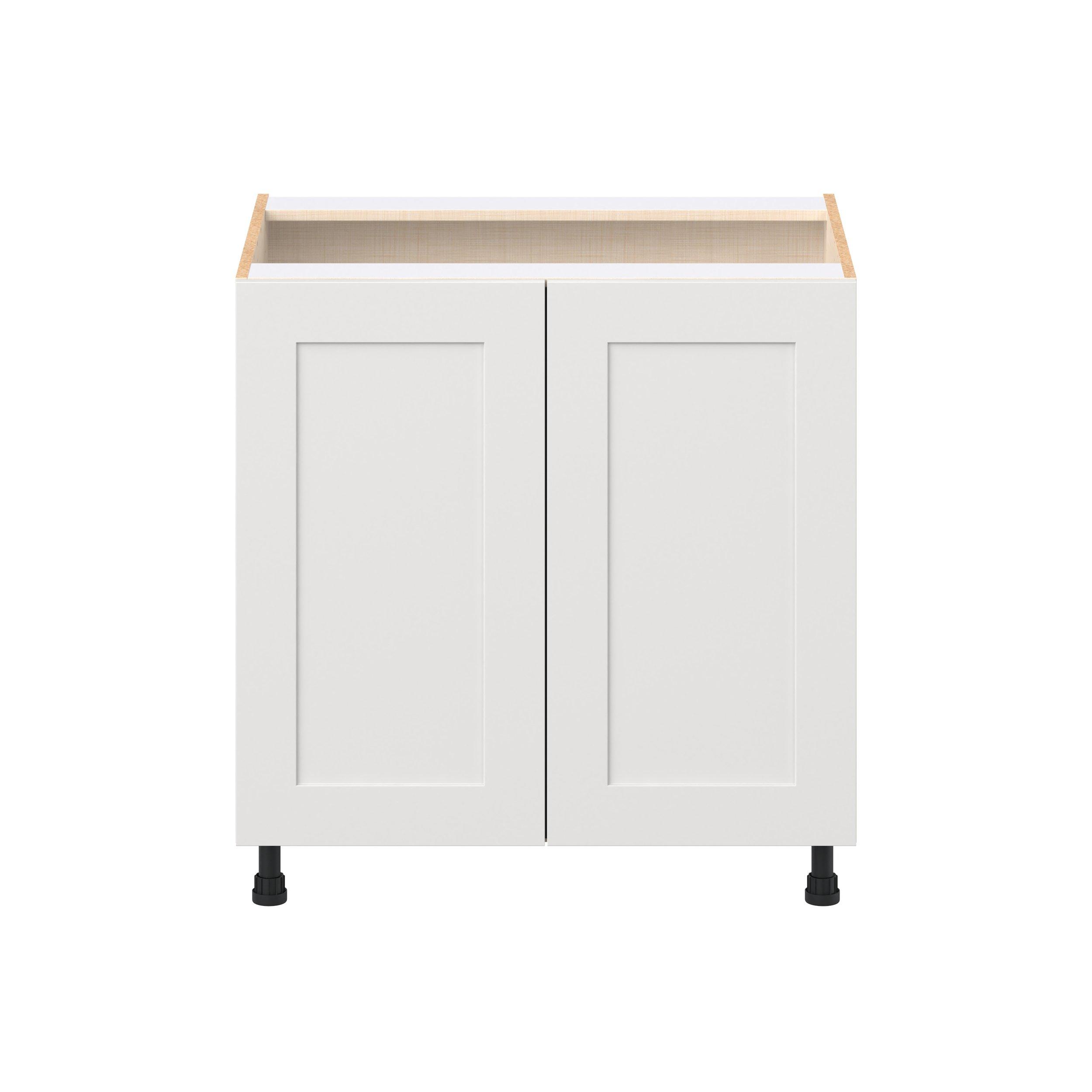 Candler 33 in. Painted Warm White Door Base Cabinet