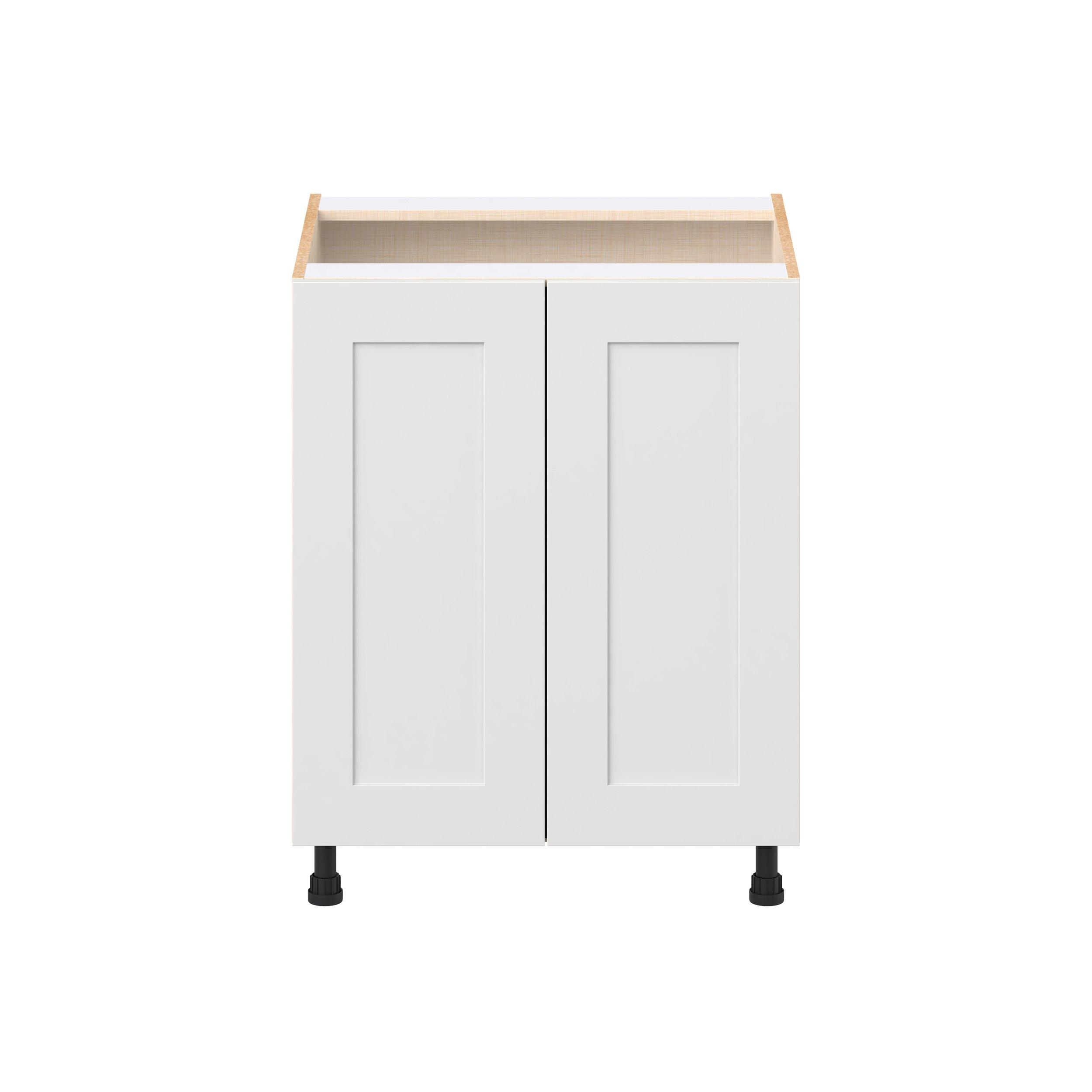 Candler 27 in. Painted Warm White Door Base Cabinet