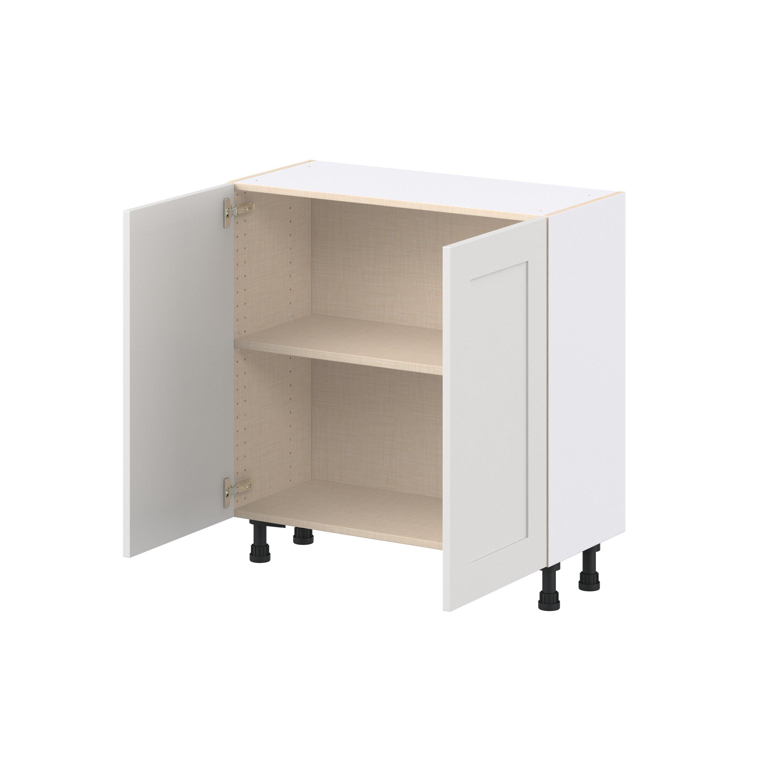 Candler 33 in. Painted Warm White Shallow Base Cabinet