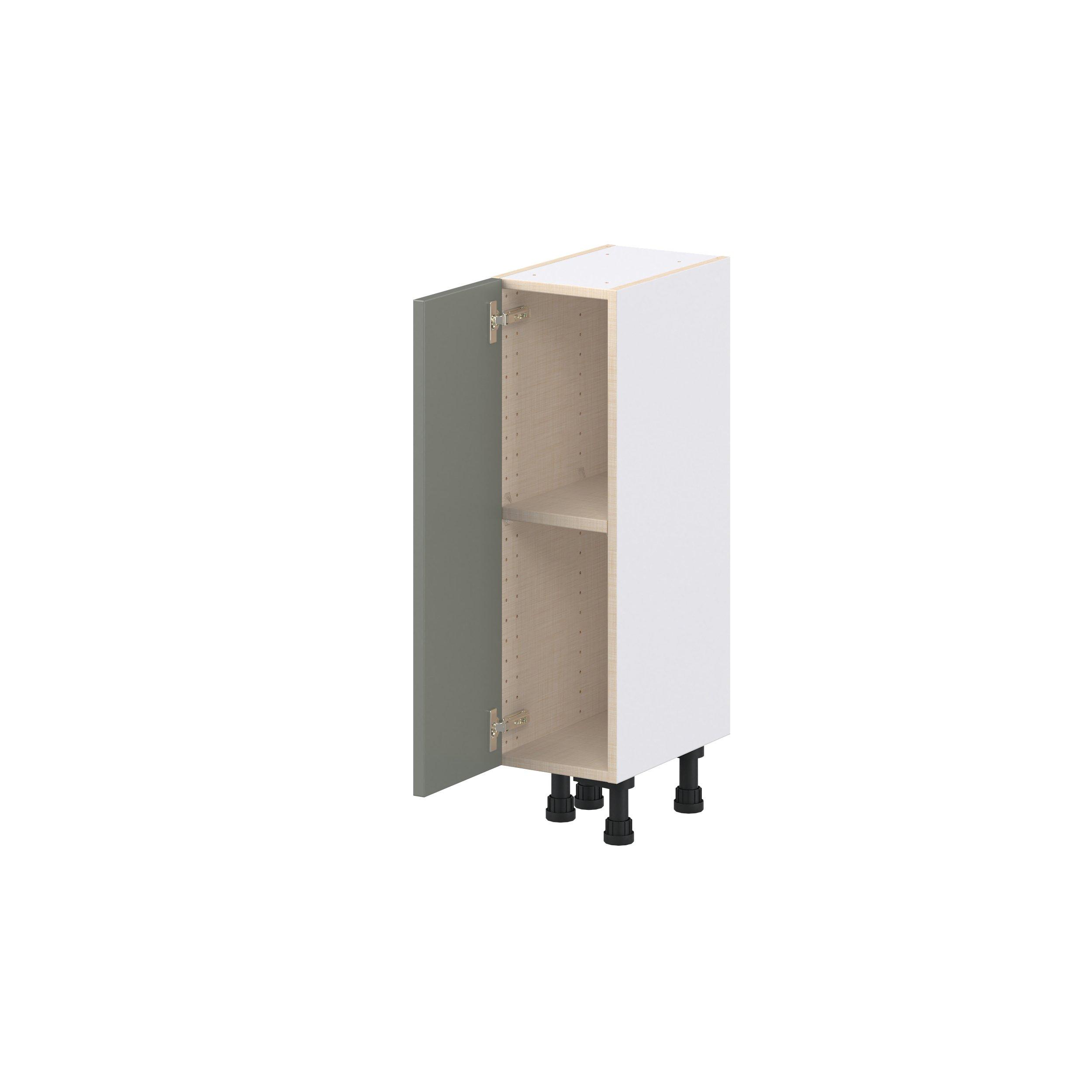 Linden 9 in. Painted Moss Green Shallow Base Cabinet