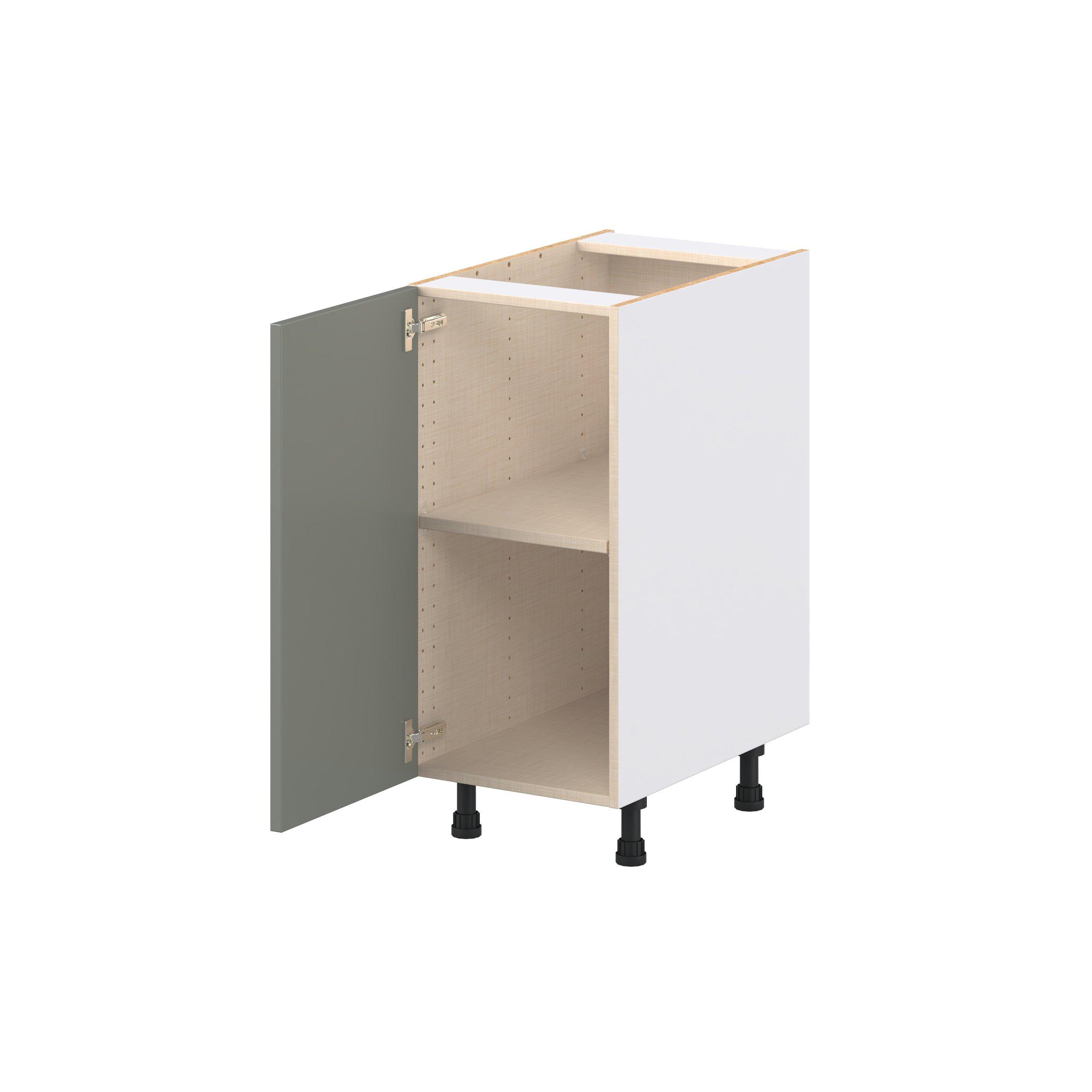 Linden 15 in. Painted Moss Green Door Base Cabinet