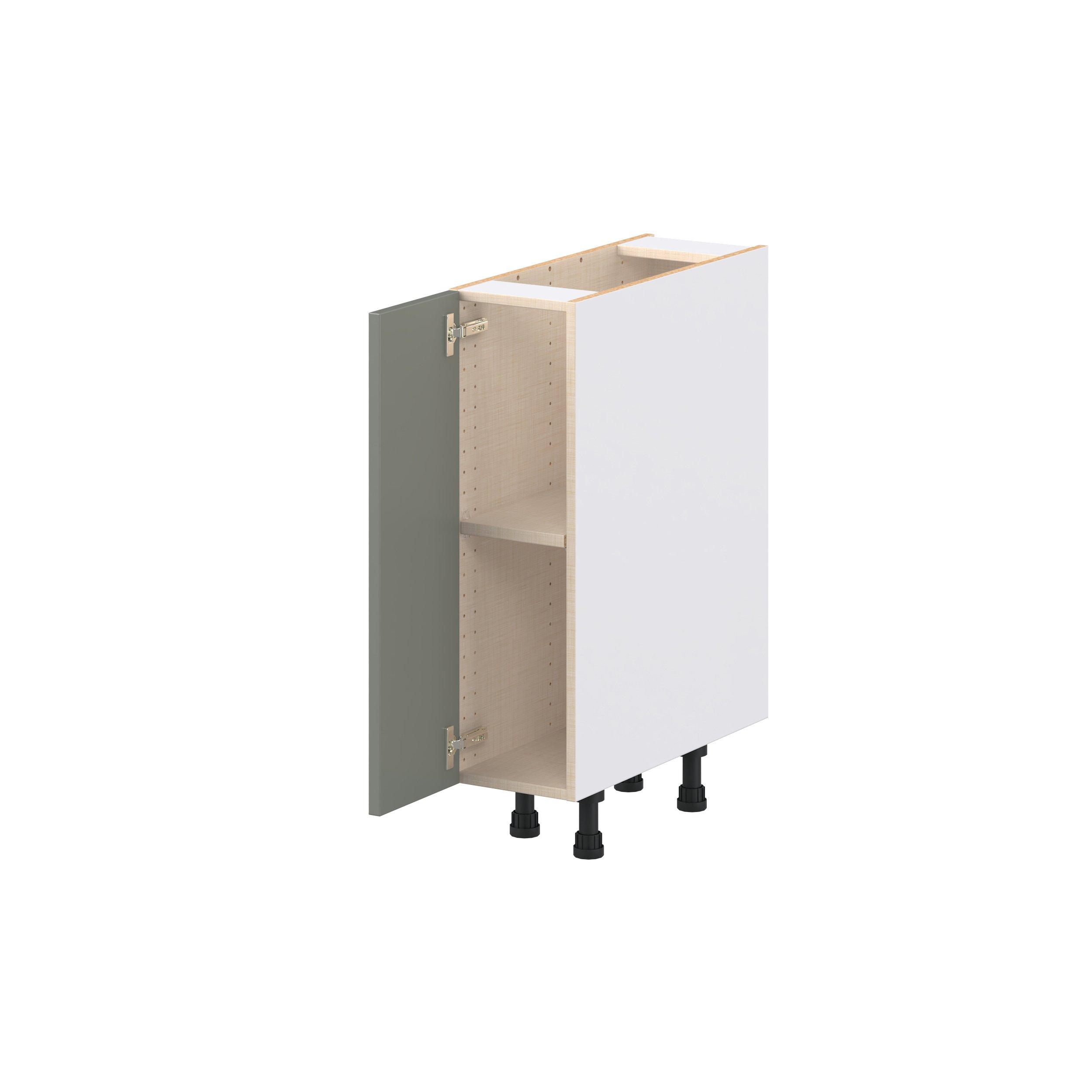 Linden 9 in. Painted Moss Green Door Base Cabinet
