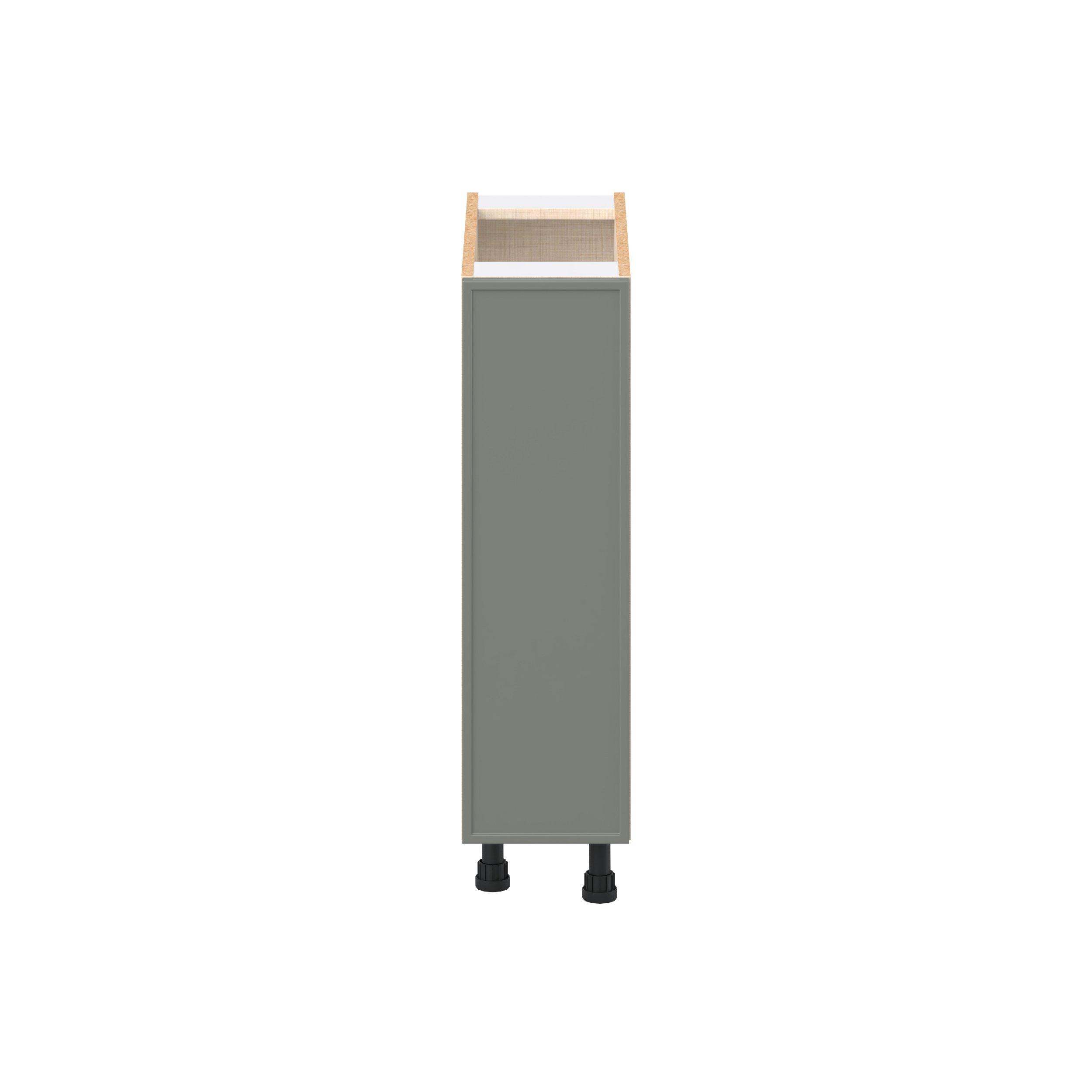 Linden 9 in. Painted Moss Green Door Base Cabinet