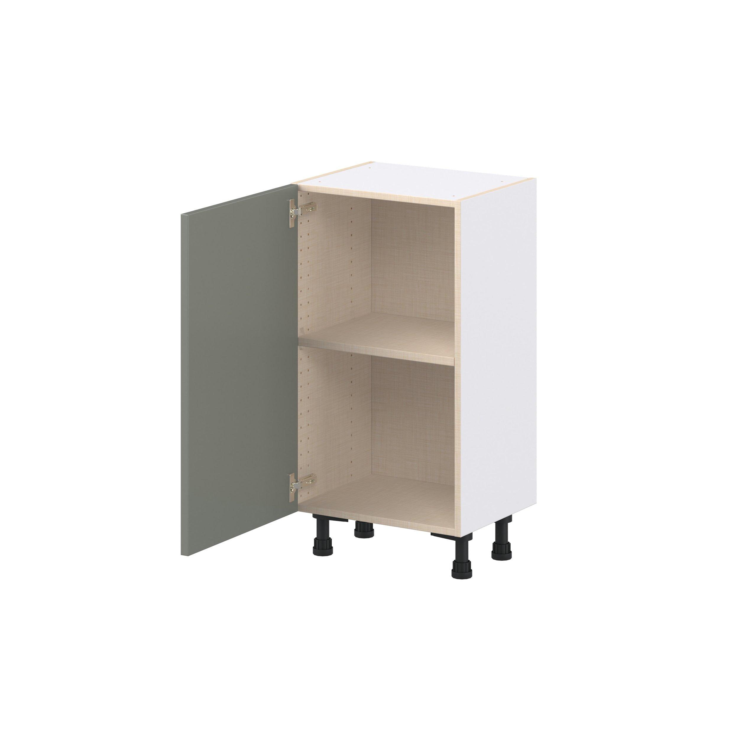 Linden 18 in. Painted Moss Green Shallow Base Cabinet