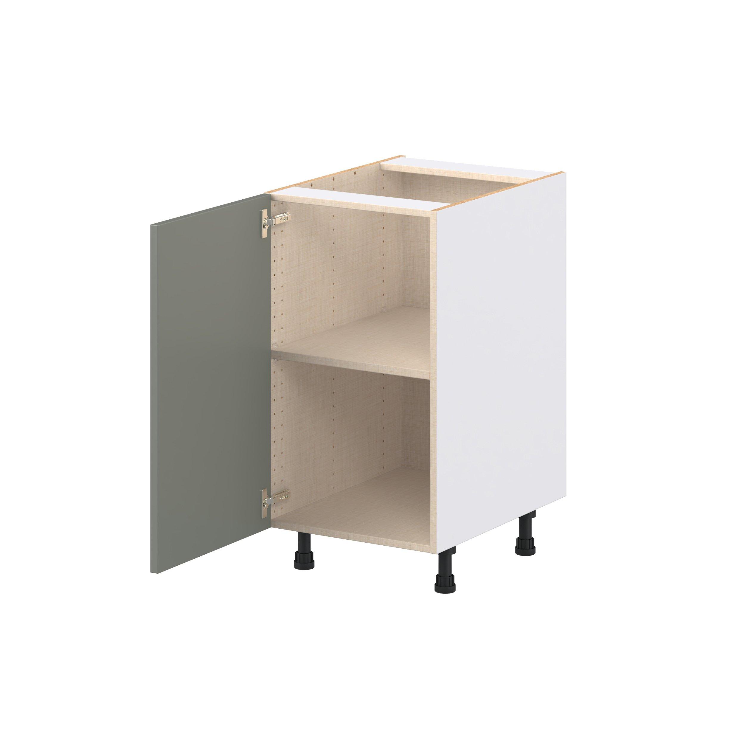 Linden 18 in. Painted Moss Green Door Base Cabinet