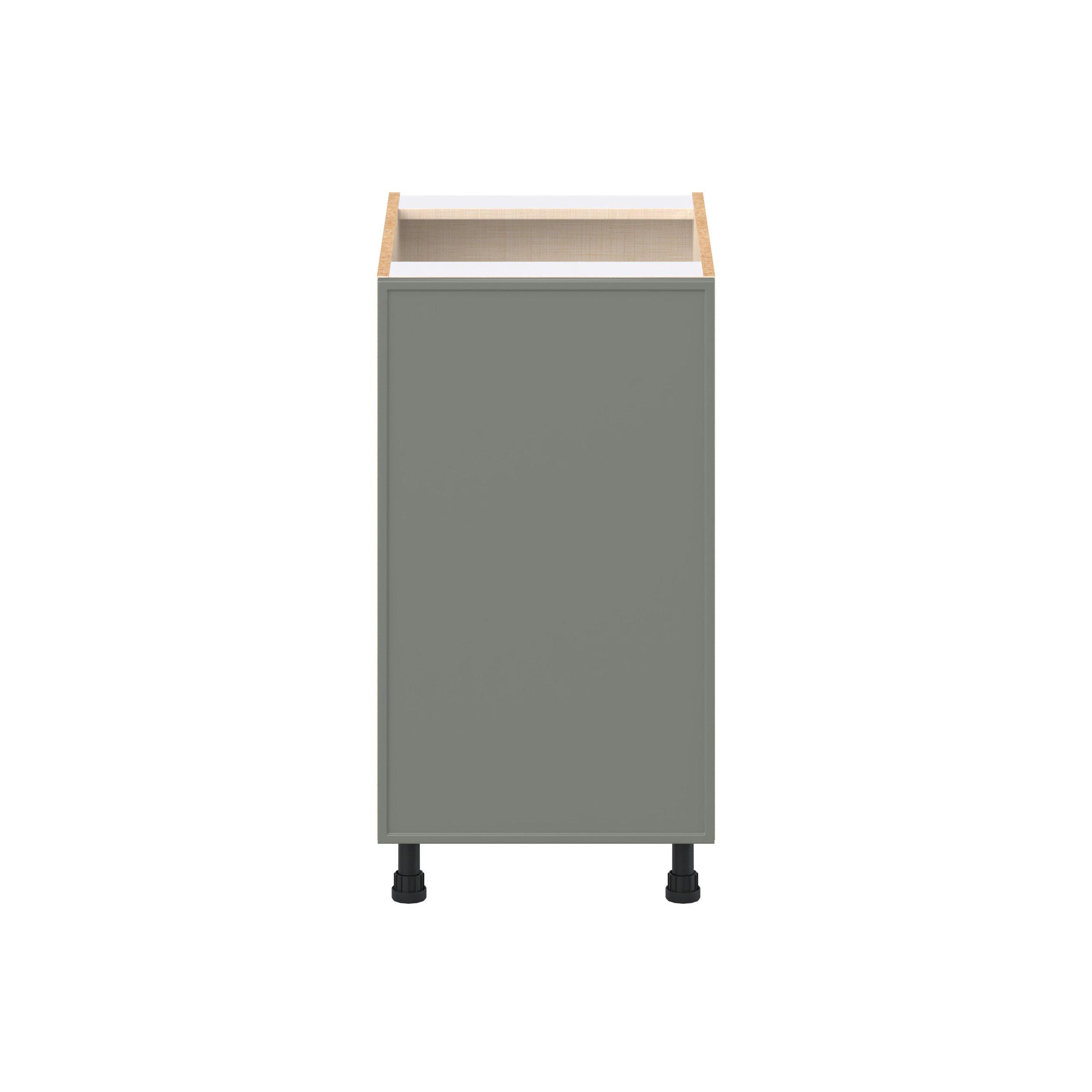 Linden 18 in. Painted Moss Green Door Base Cabinet