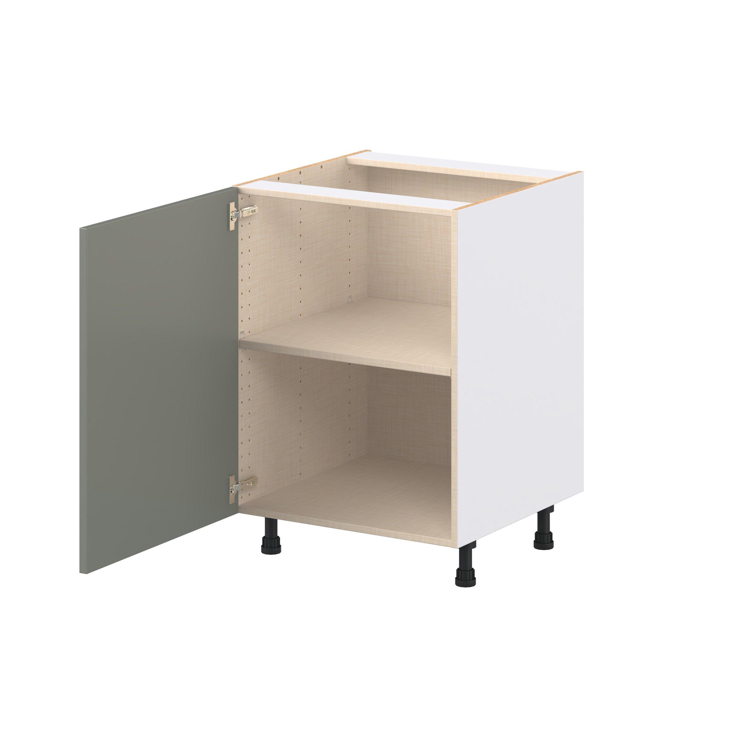 Linden 24 in. Painted Moss Green Door Base Cabinet