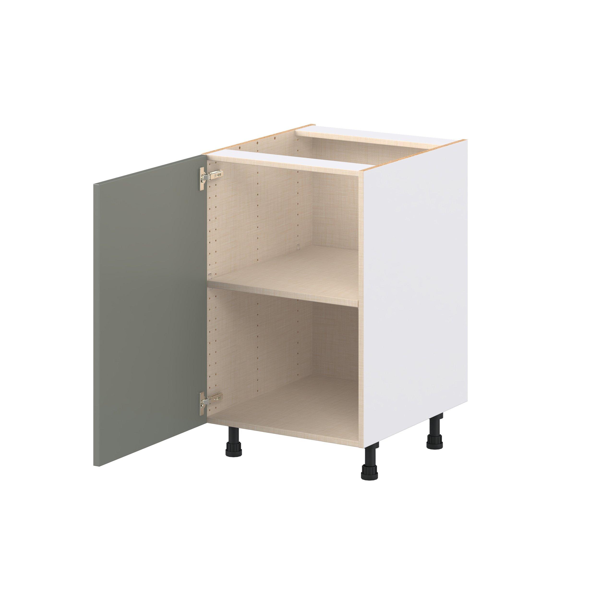 Linden 21 in. Painted Moss Green Door Base Cabinet