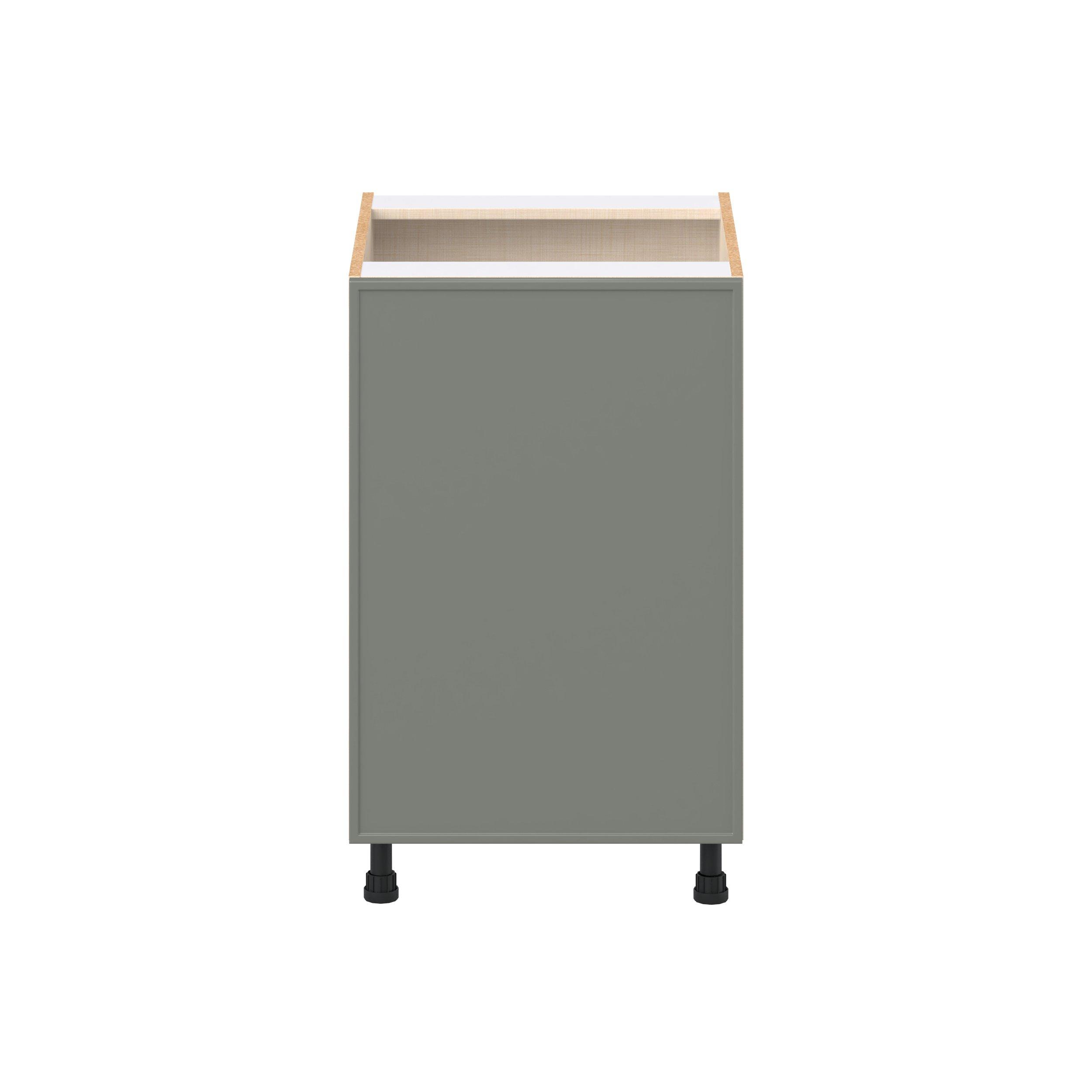 Linden 21 in. Painted Moss Green Door Base Cabinet