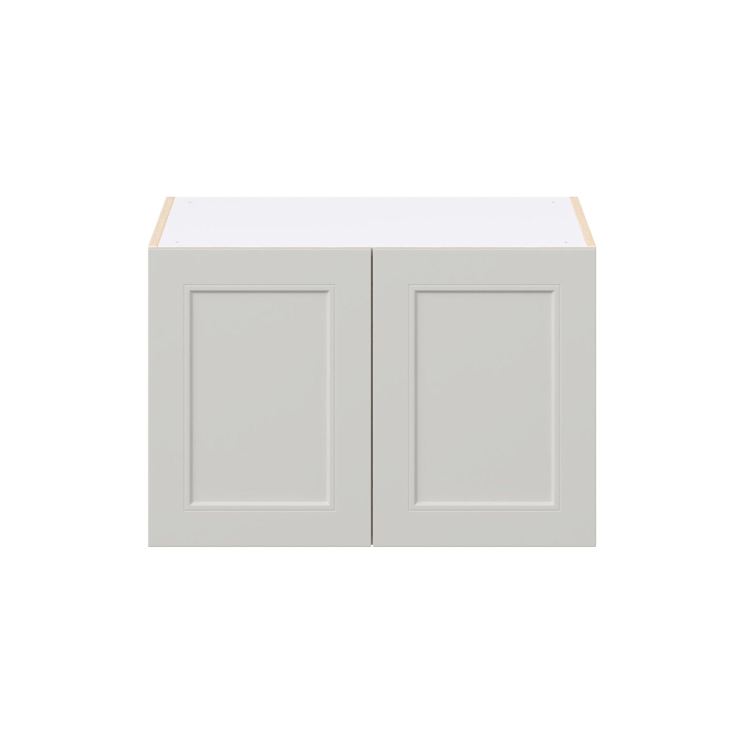 Lenox 30 in. Painted Light Gray Bridge Wall Cabinet