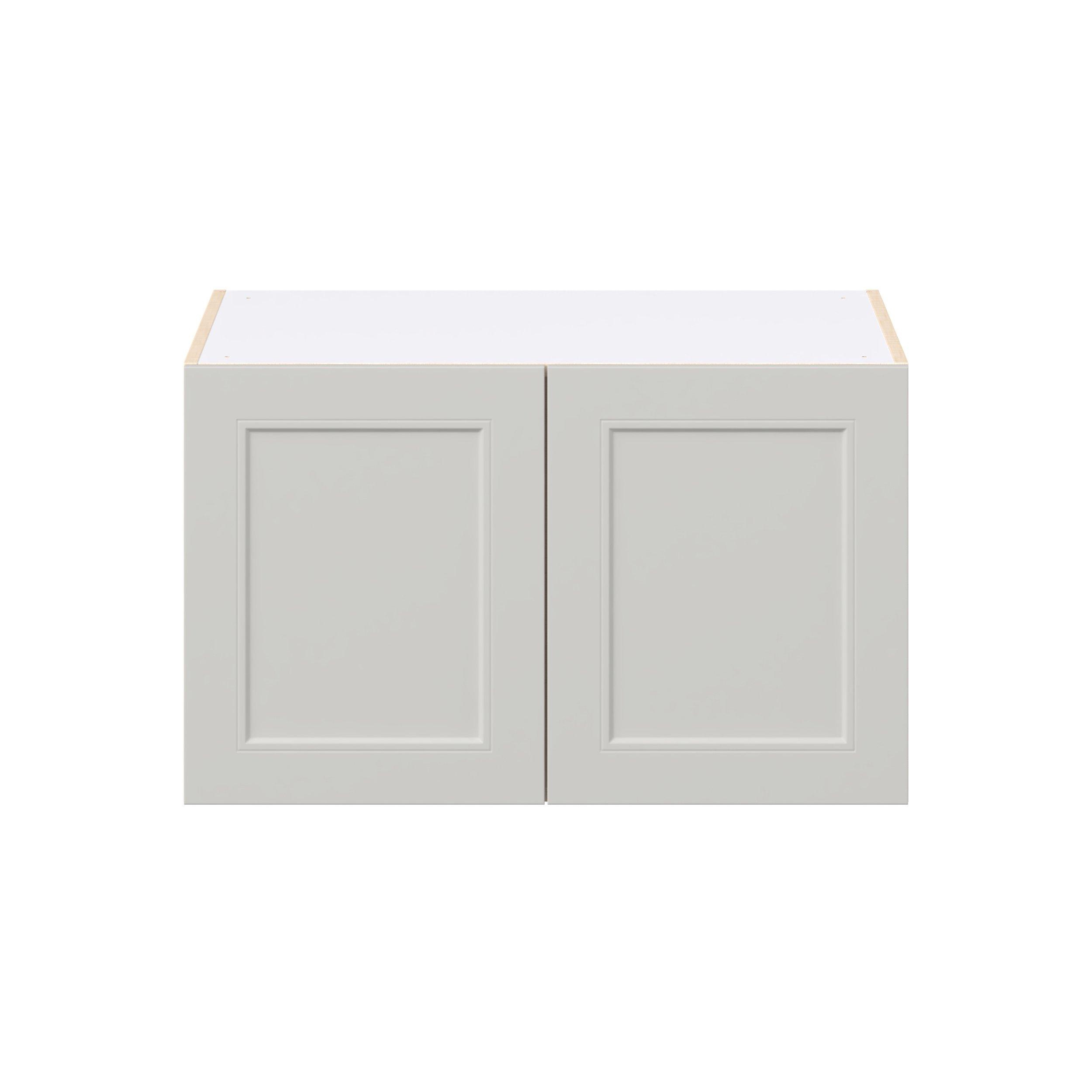 Lenox 33 in. Painted Light Gray Bridge Wall Cabinet