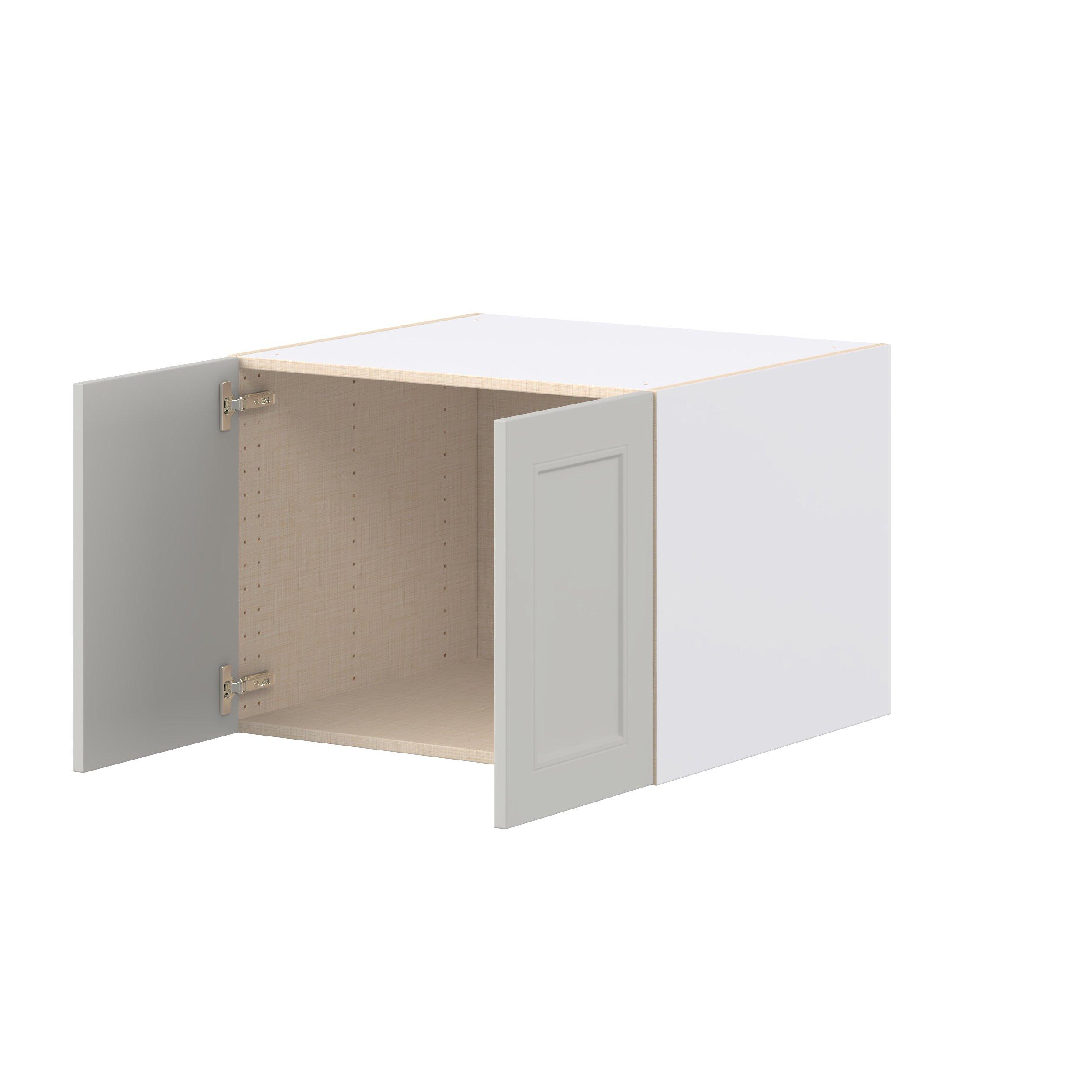 Lenox 27 in. Painted Light Gray Bridge Wall Cabinet