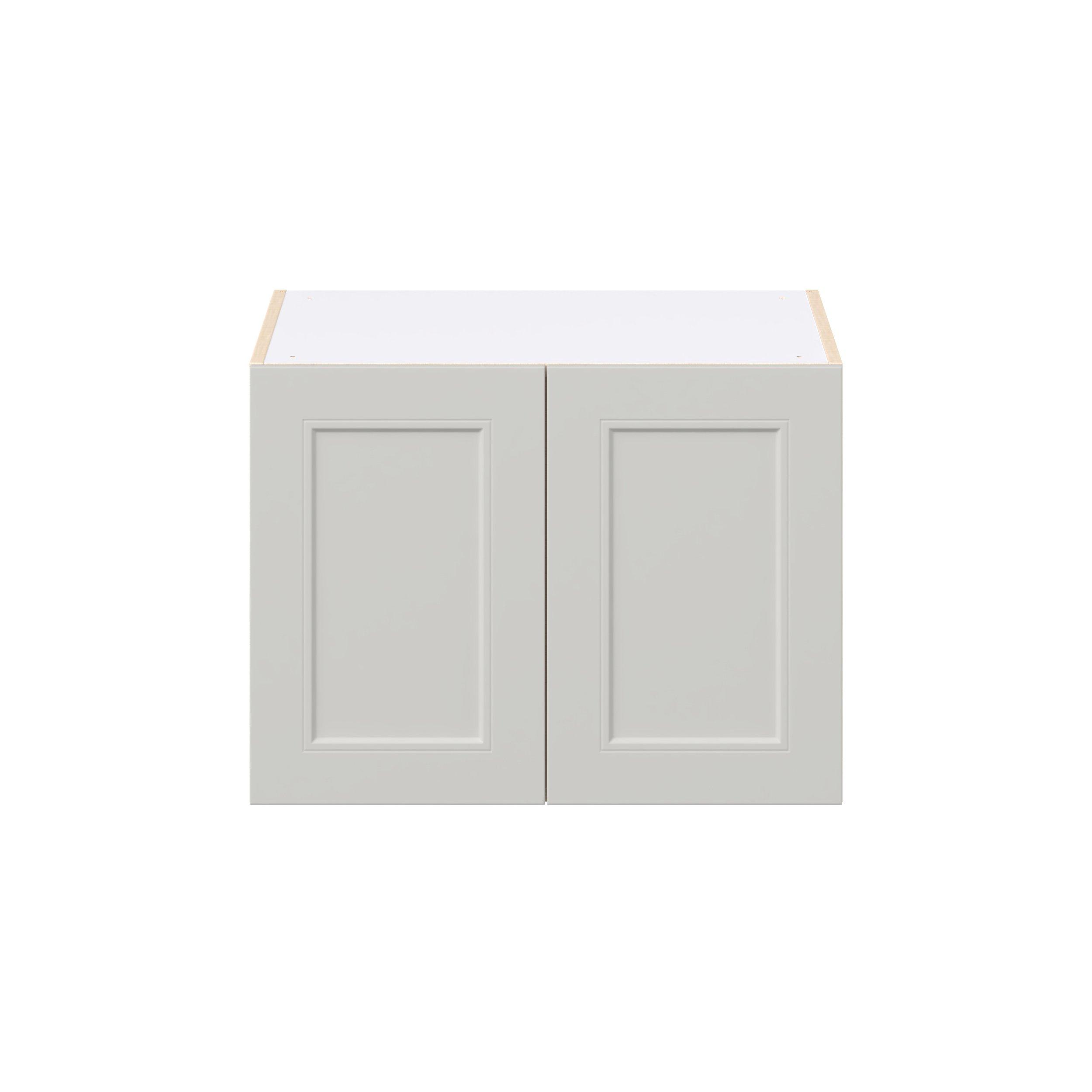 Lenox 27 in. Painted Light Gray Bridge Wall Cabinet