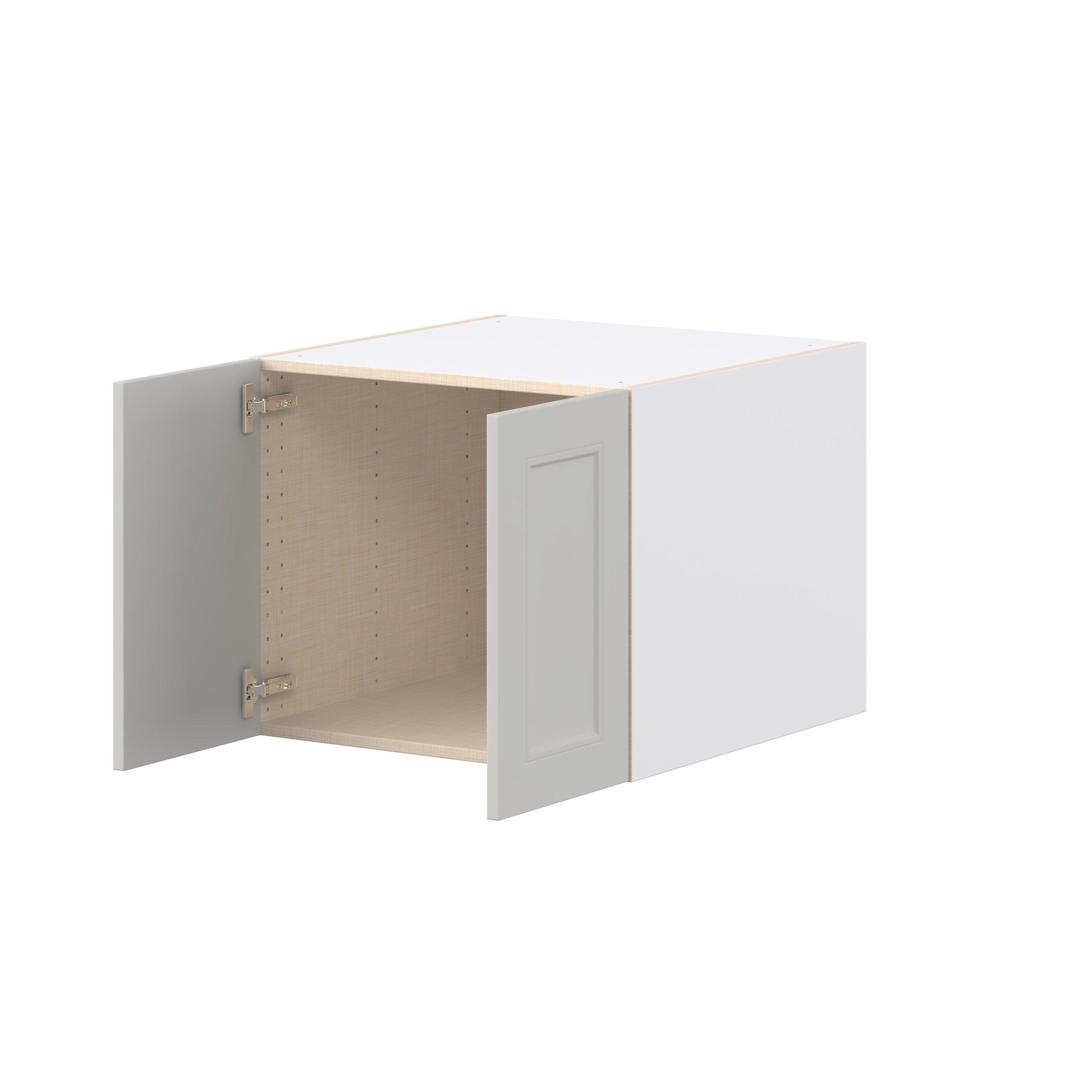 Lenox 24 in. Painted Light Gray Bridge Wall Cabinet