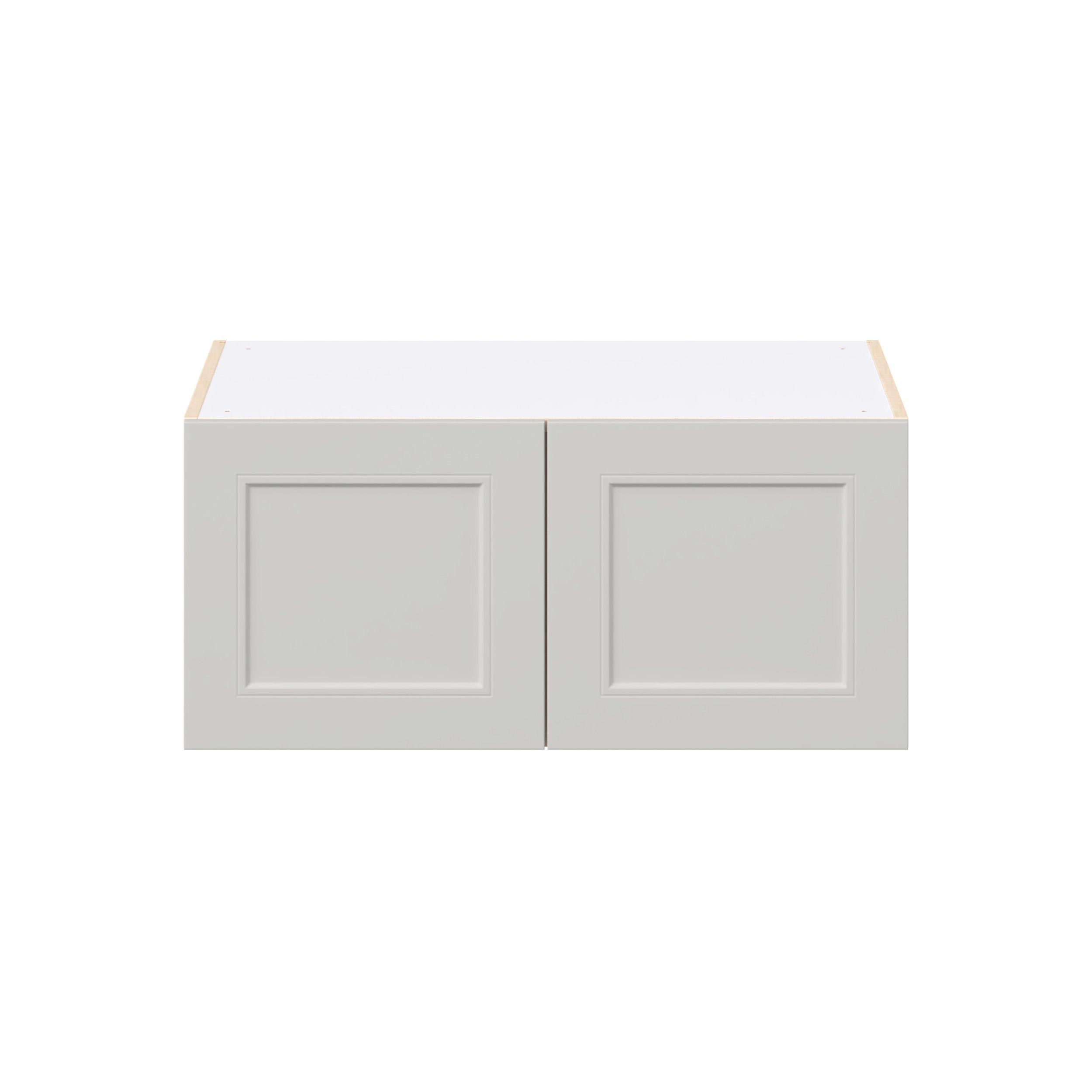 Lenox 33 in. Painted Light Gray Bridge Wall Cabinet