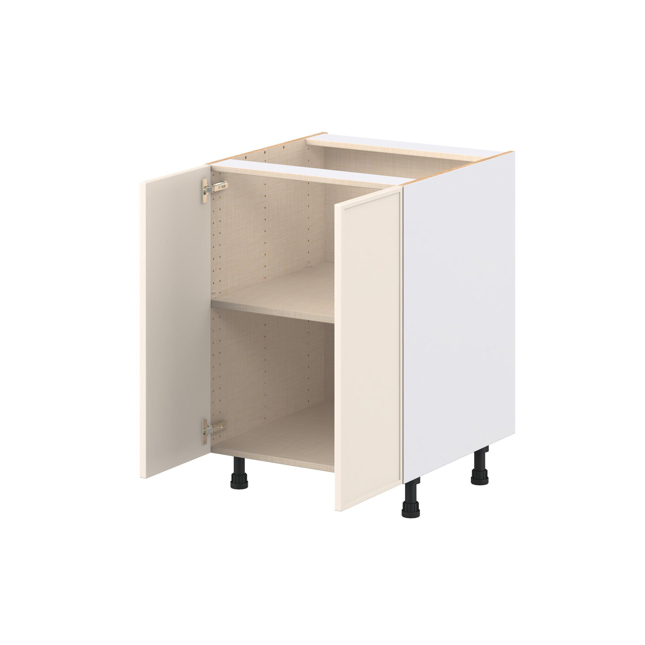 Linden 24 in. Painted Washed Linen Door Base Cabinet