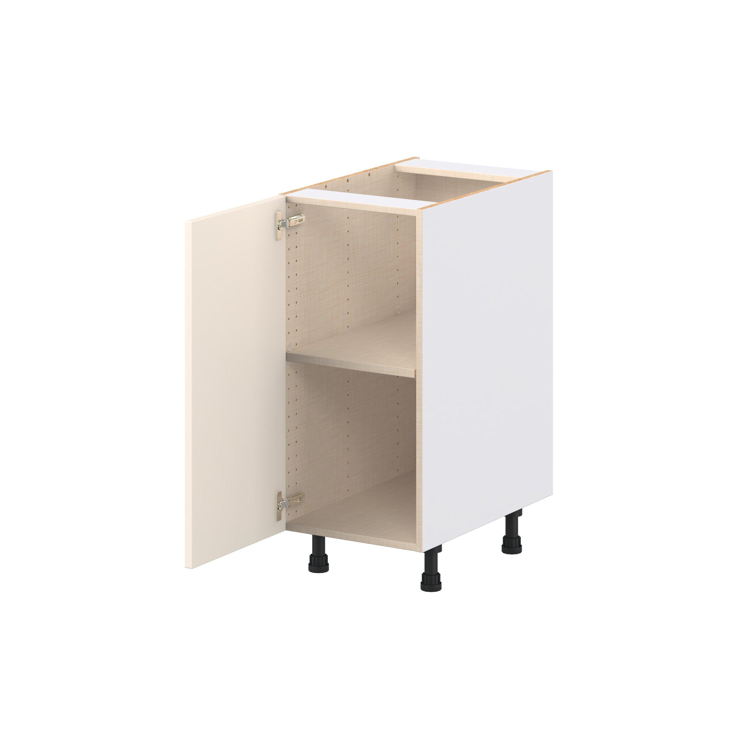 Linden 15 in. Painted Washed Linen Door Base Cabinet