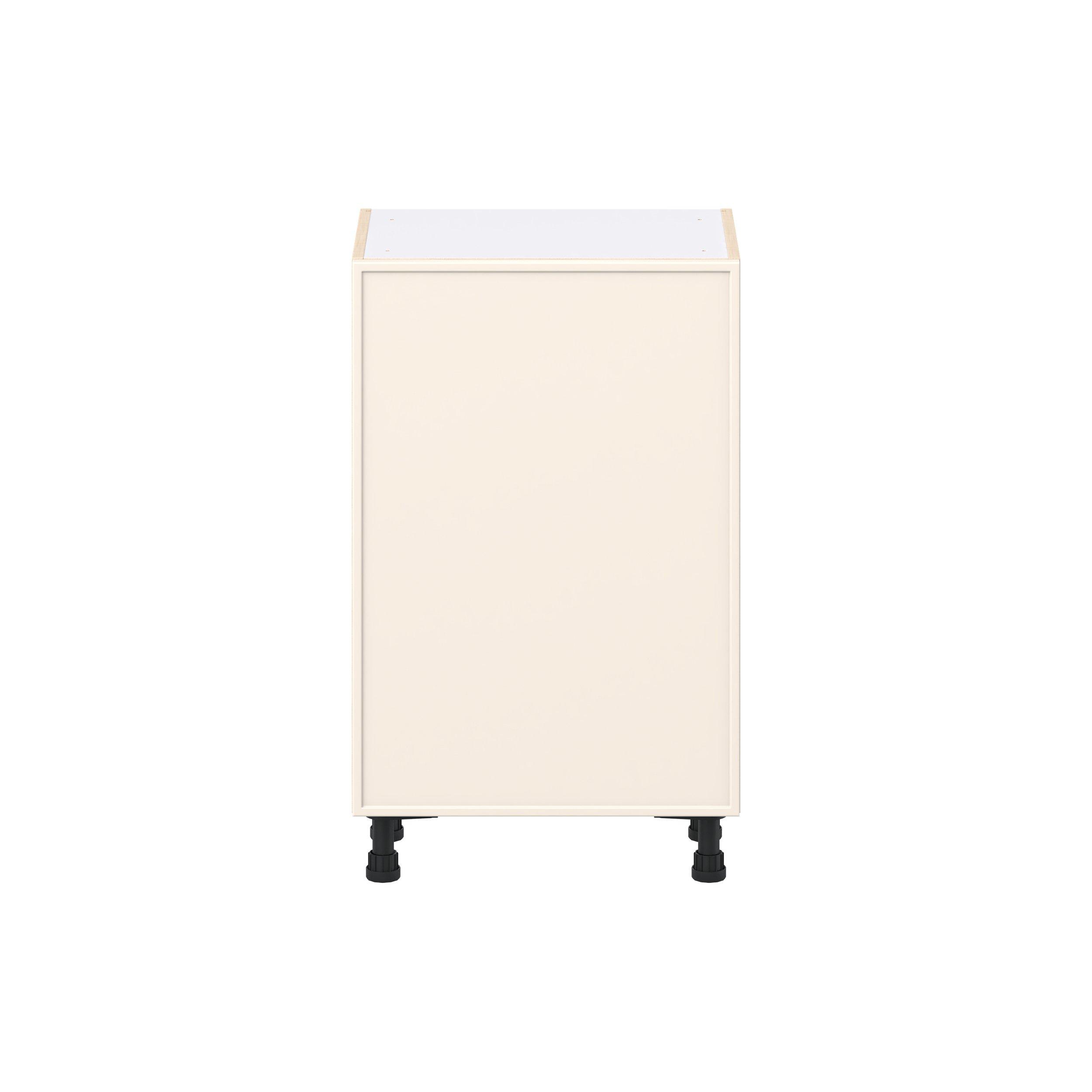 Linden 21 in. Painted Washed Linen Shallow Base Cabinet