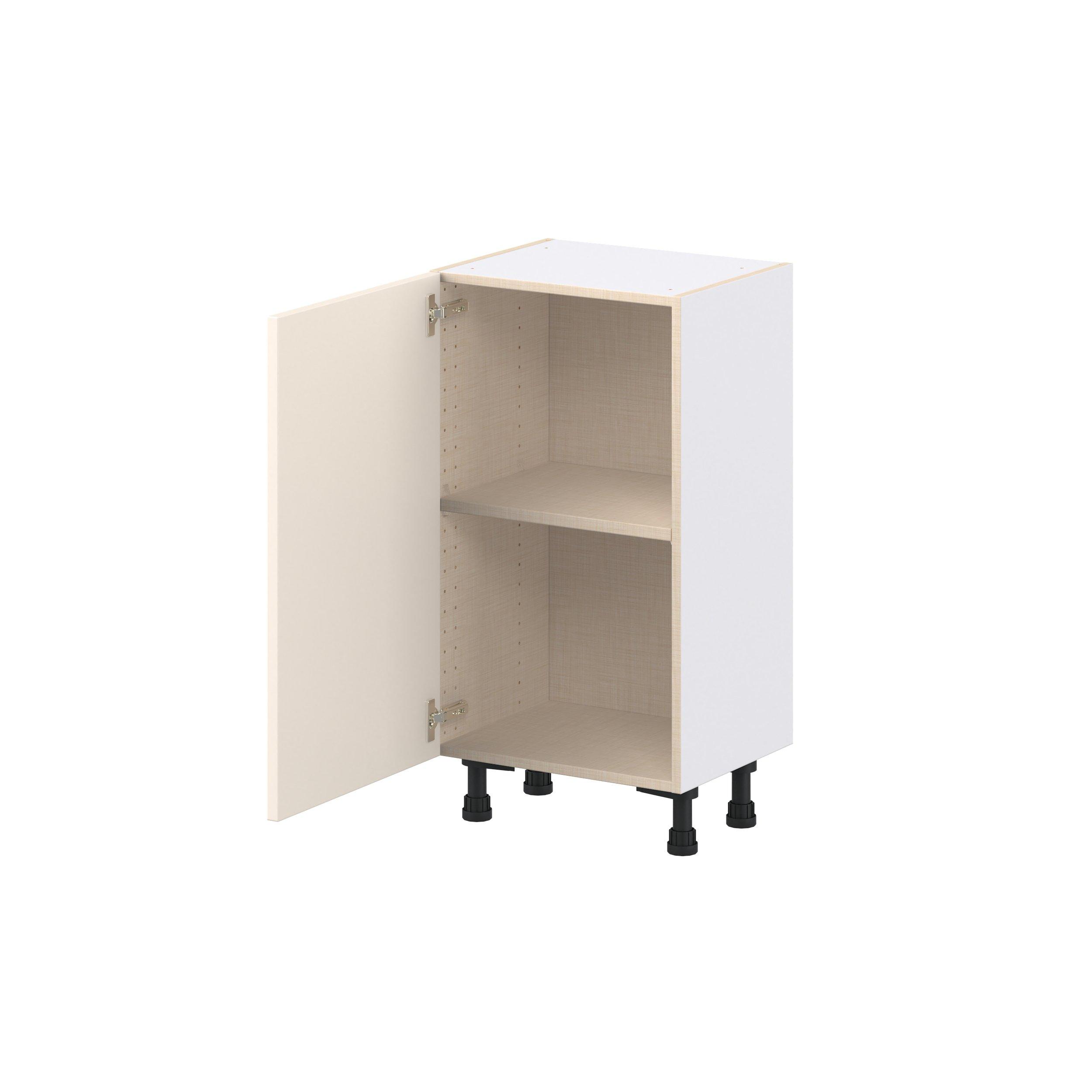 Linden 18 in. Painted Washed Linen Shallow Base Cabinet