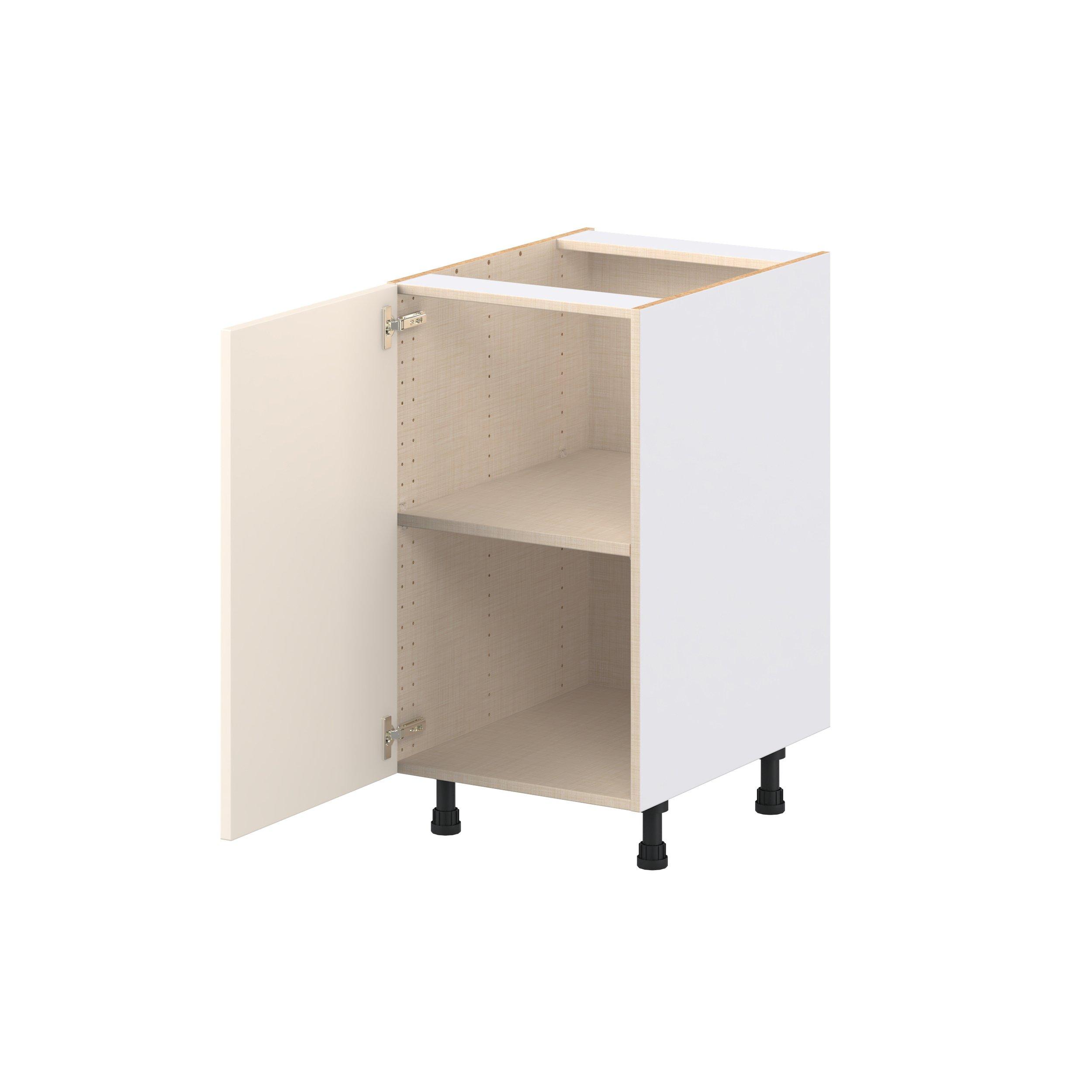 Linden 18 in. Painted Washed Linen Door Base Cabinet