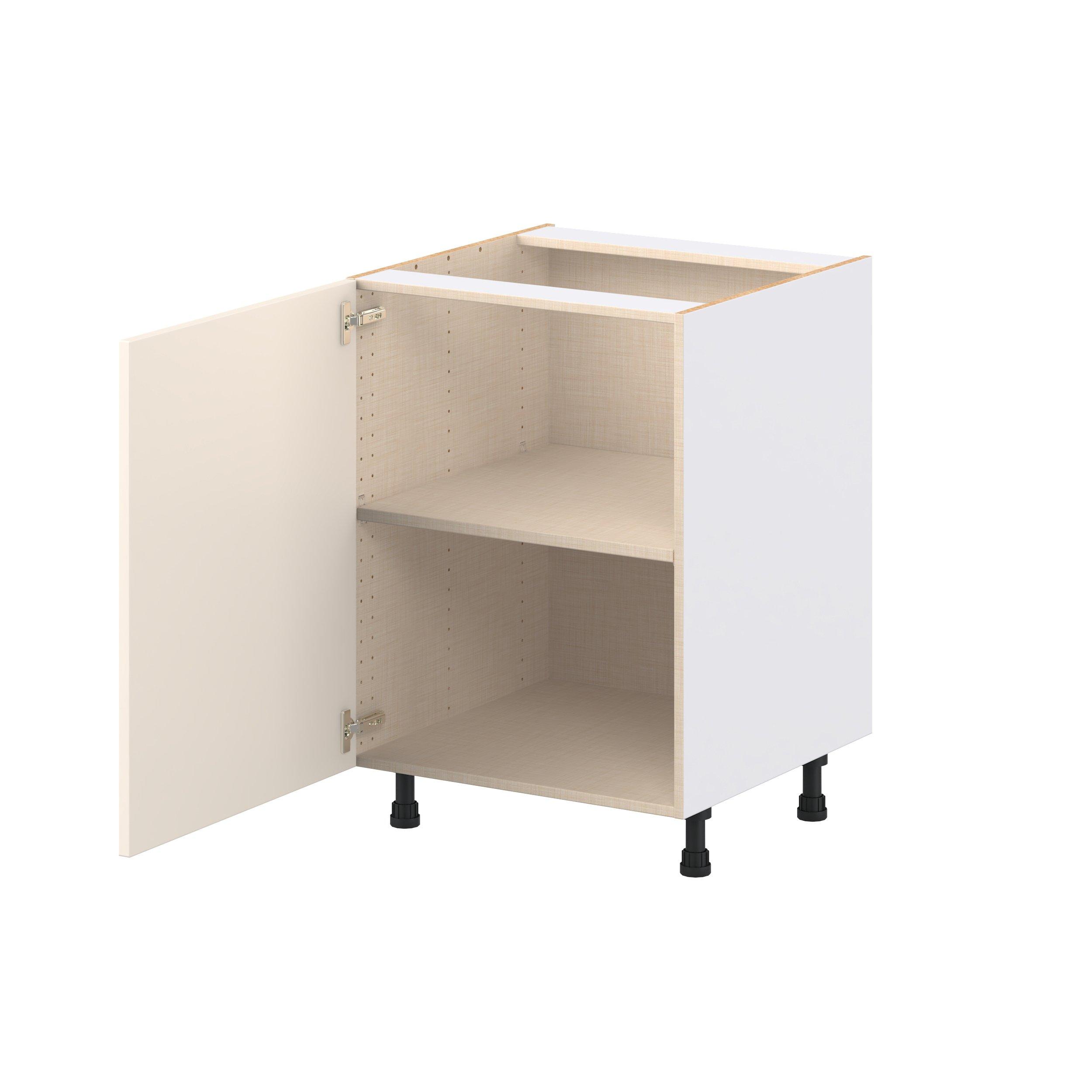 Linden 24 in. Painted Washed Linen Door Base Cabinet