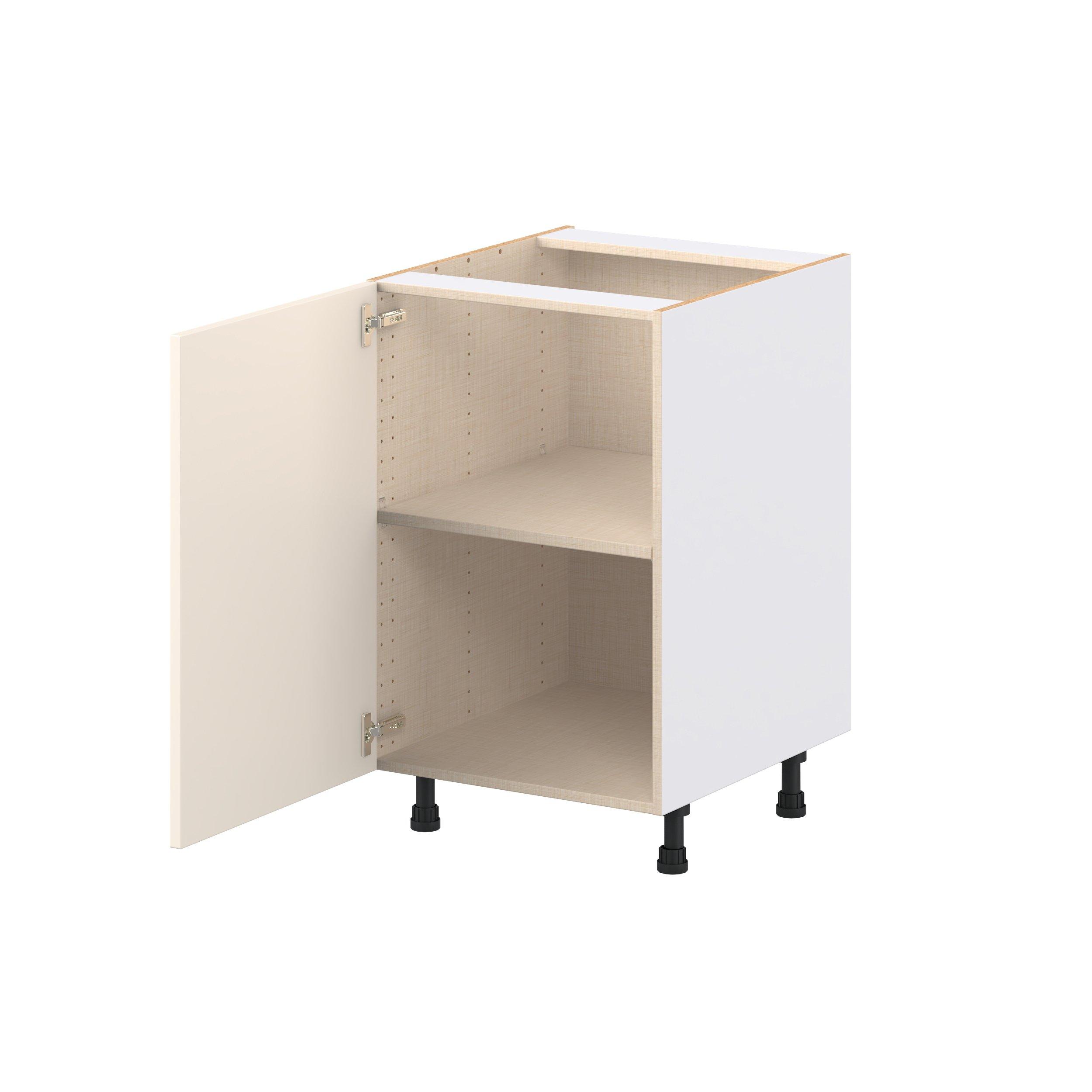 Linden 21 in. Painted Washed Linen Door Base Cabinet