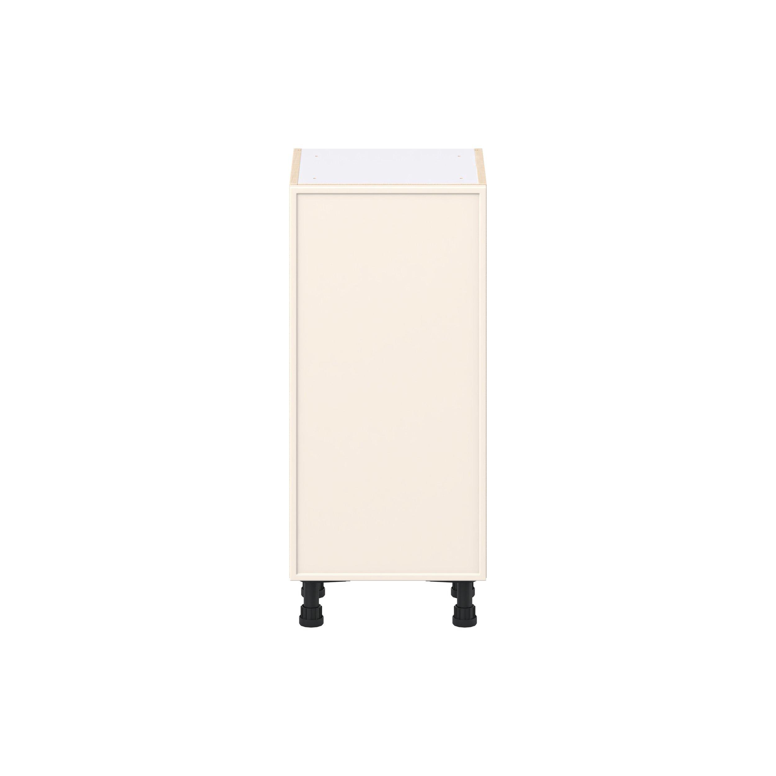 Linden 15 in. Painted Washed Linen Shallow Base Cabinet