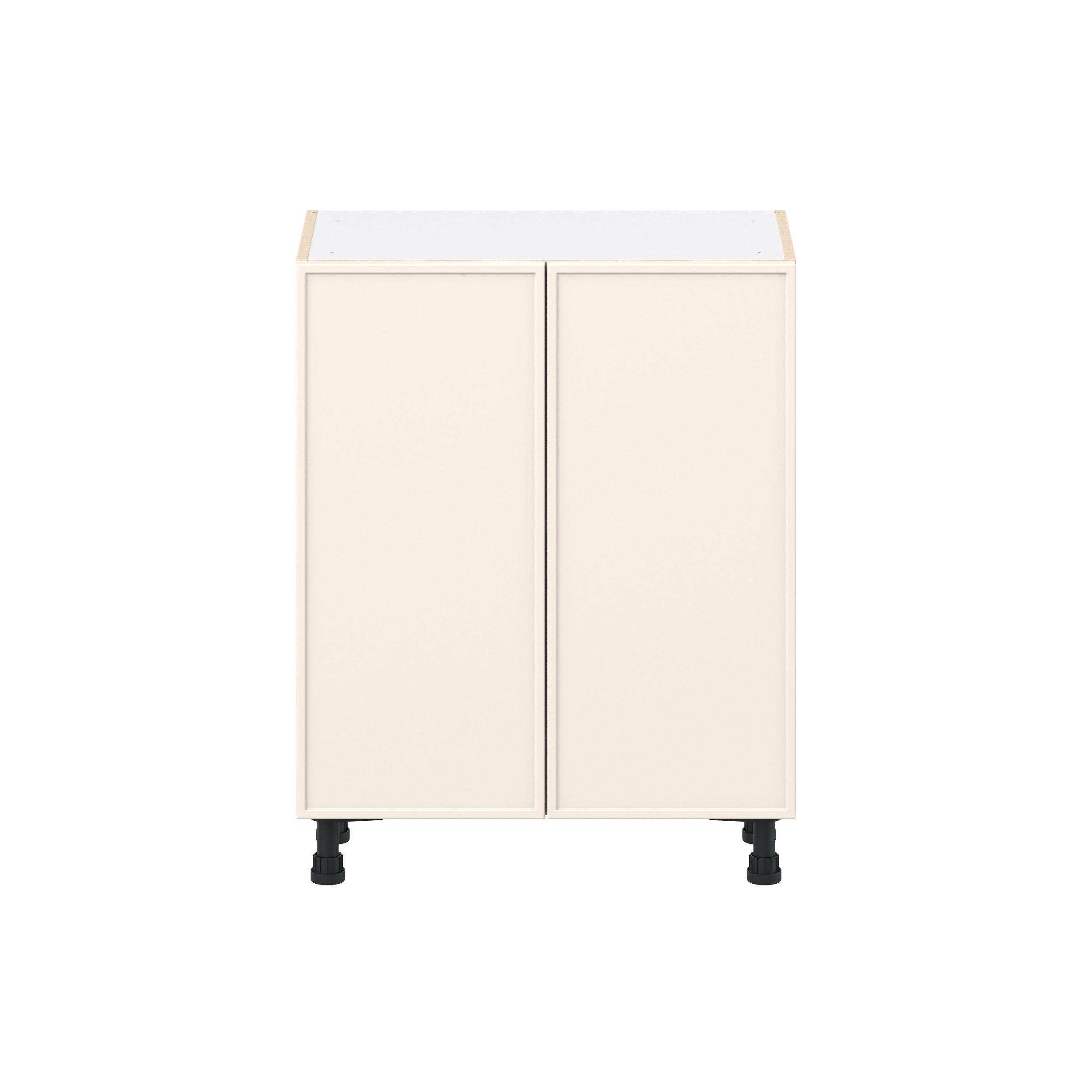 Linden 27 in. Painted Washed Linen Shallow Base Cabinet