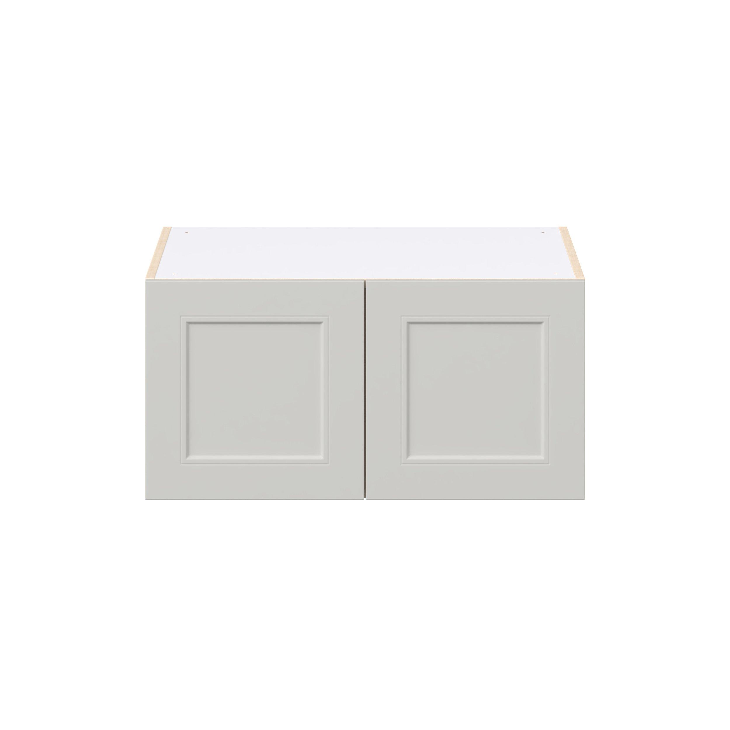 Lenox 30 in. Painted Light Gray Bridge Wall Cabinet