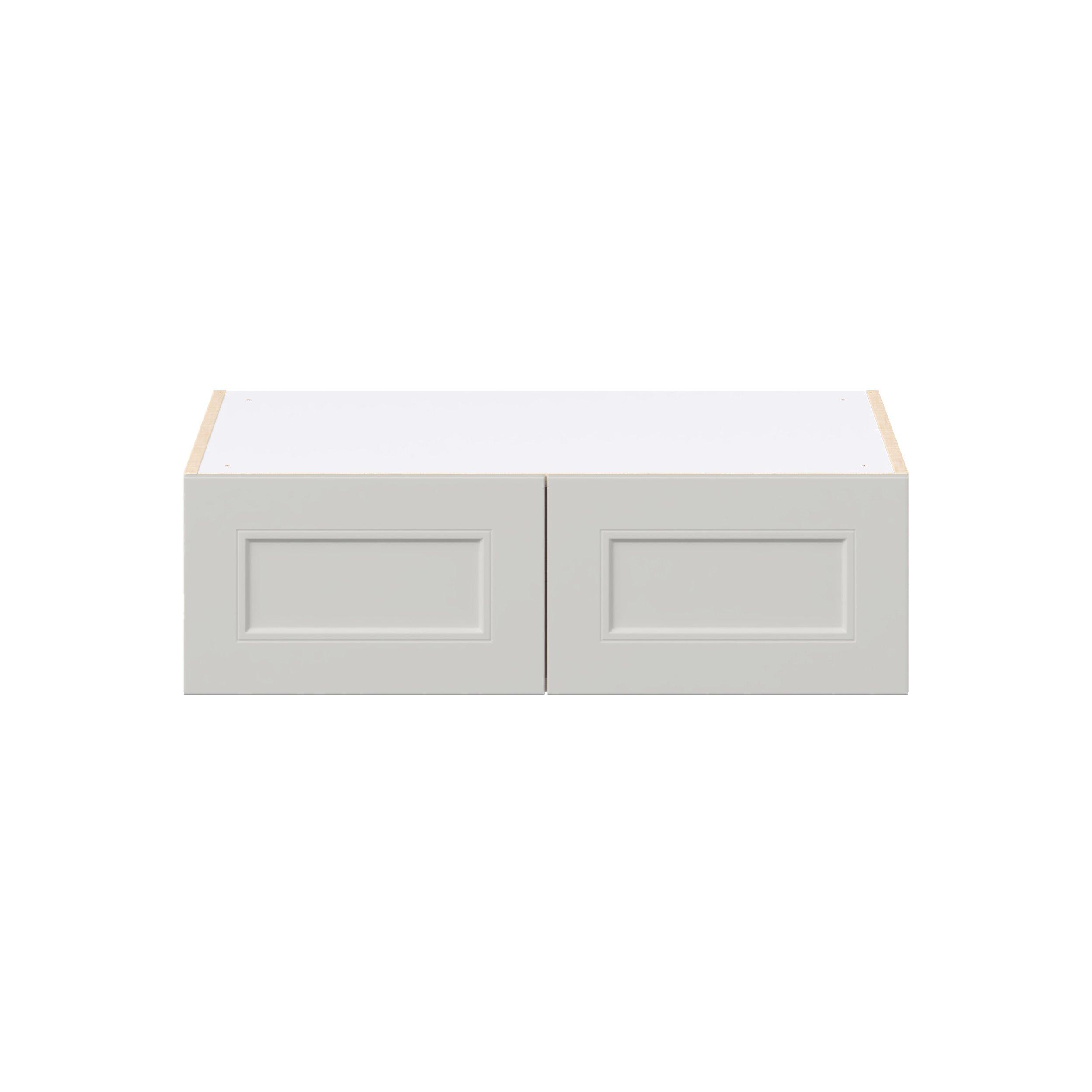 Lenox 33 in. Painted Light Gray Bridge Wall Cabinet